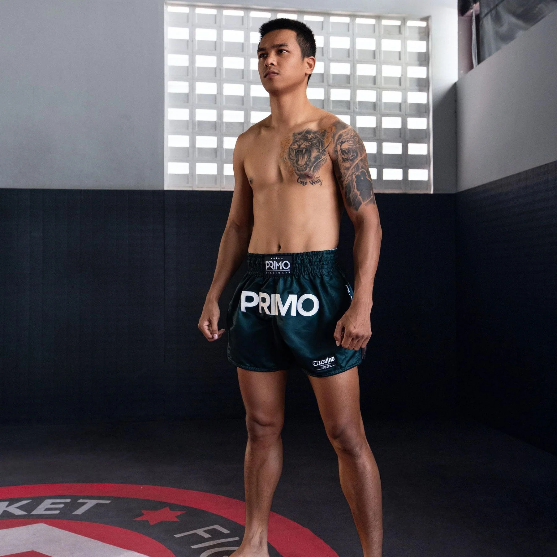 Primo Muay Thai Shorts - Mamba Series - Hunter Green - Image 5