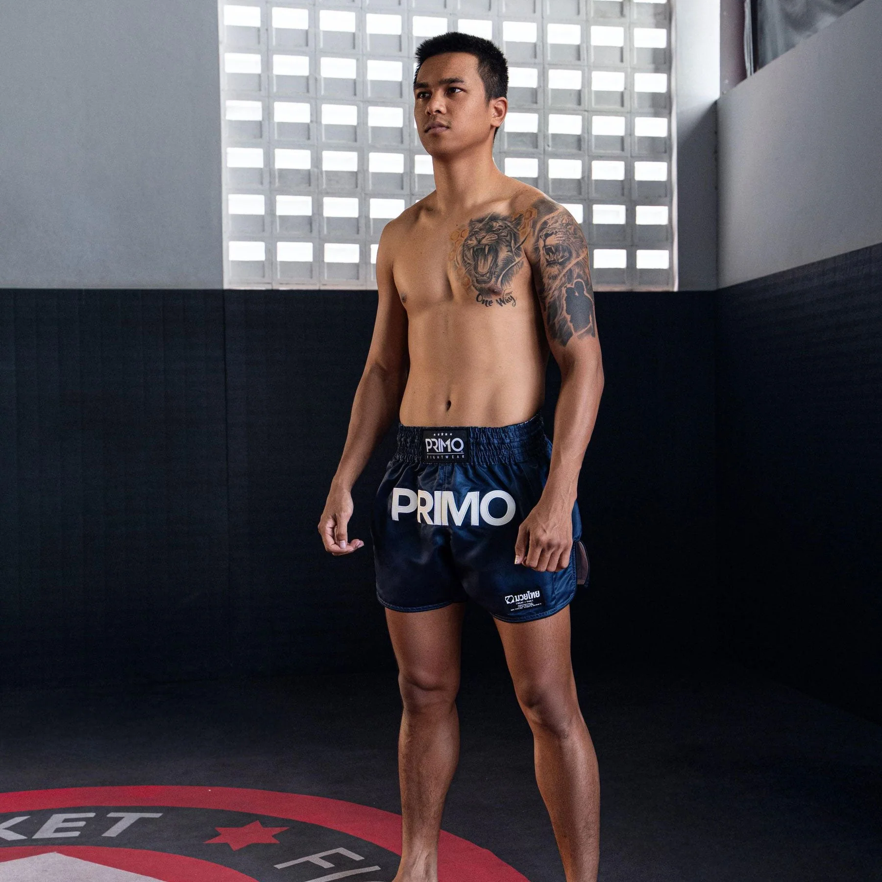 Primo Muay Thai Shorts - Mamba Series - Navy - Image 5