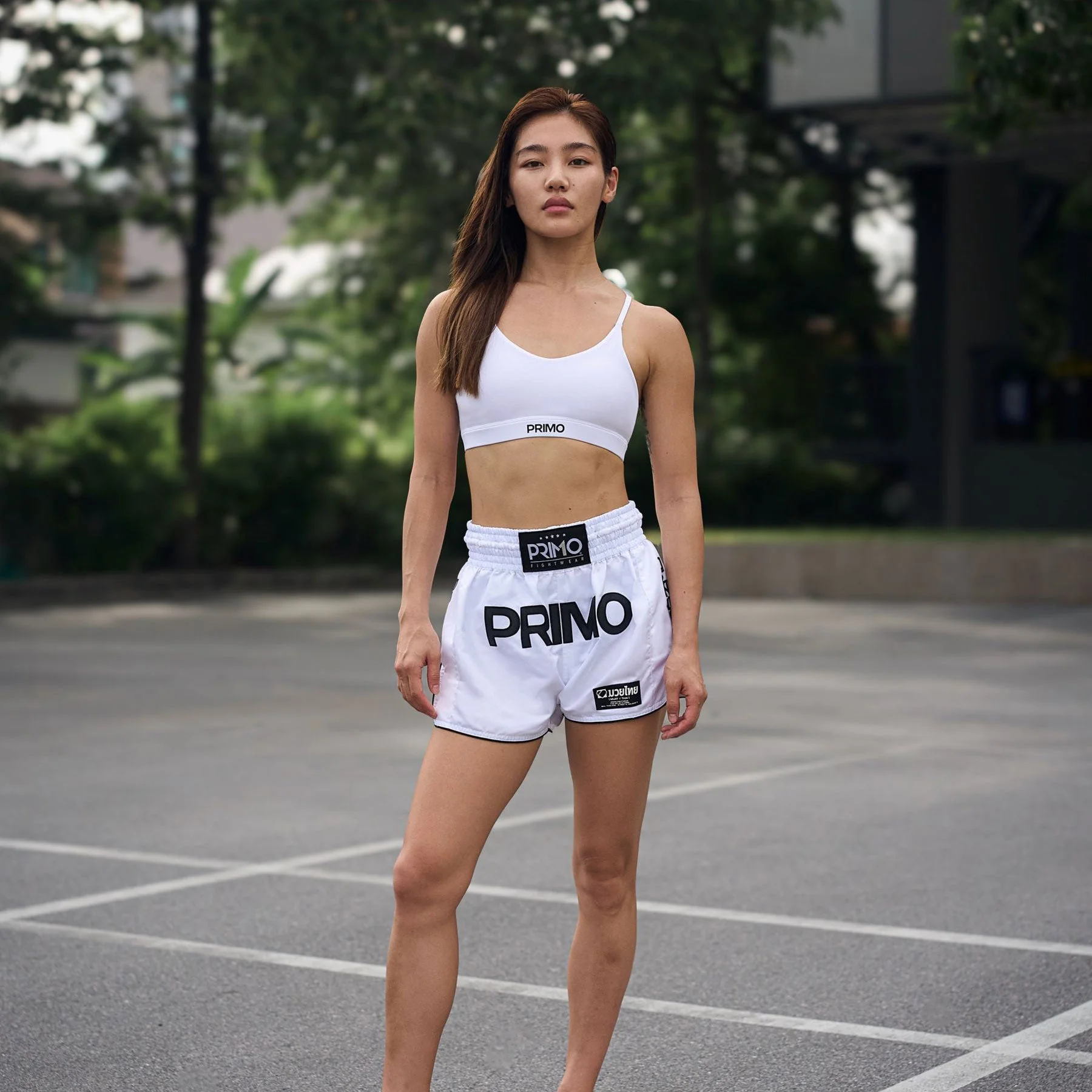 Primo Sports Bra - Infinity - White - Image 3