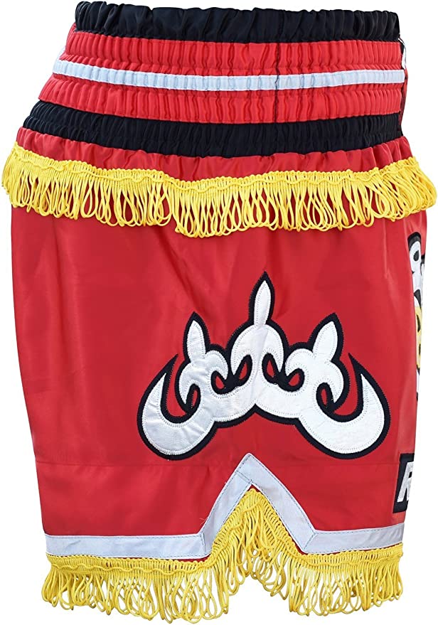 RDX R4 Muay Thai Shorts Red - Image 3