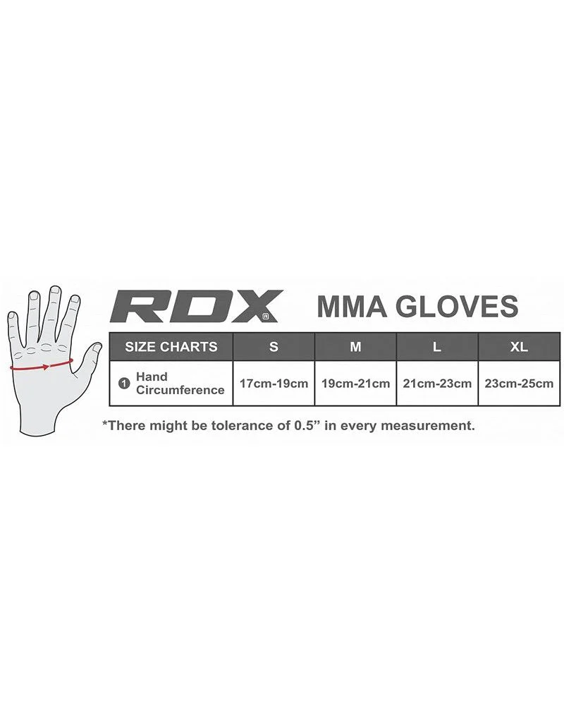 RDX T1 Leather MMA Grappling Gloves - Image 3
