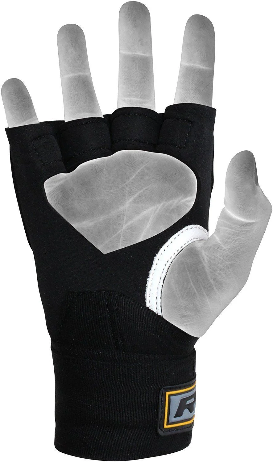 RDX X3 Neoprene Gel Grappling Gloves - Yellow - Image 4