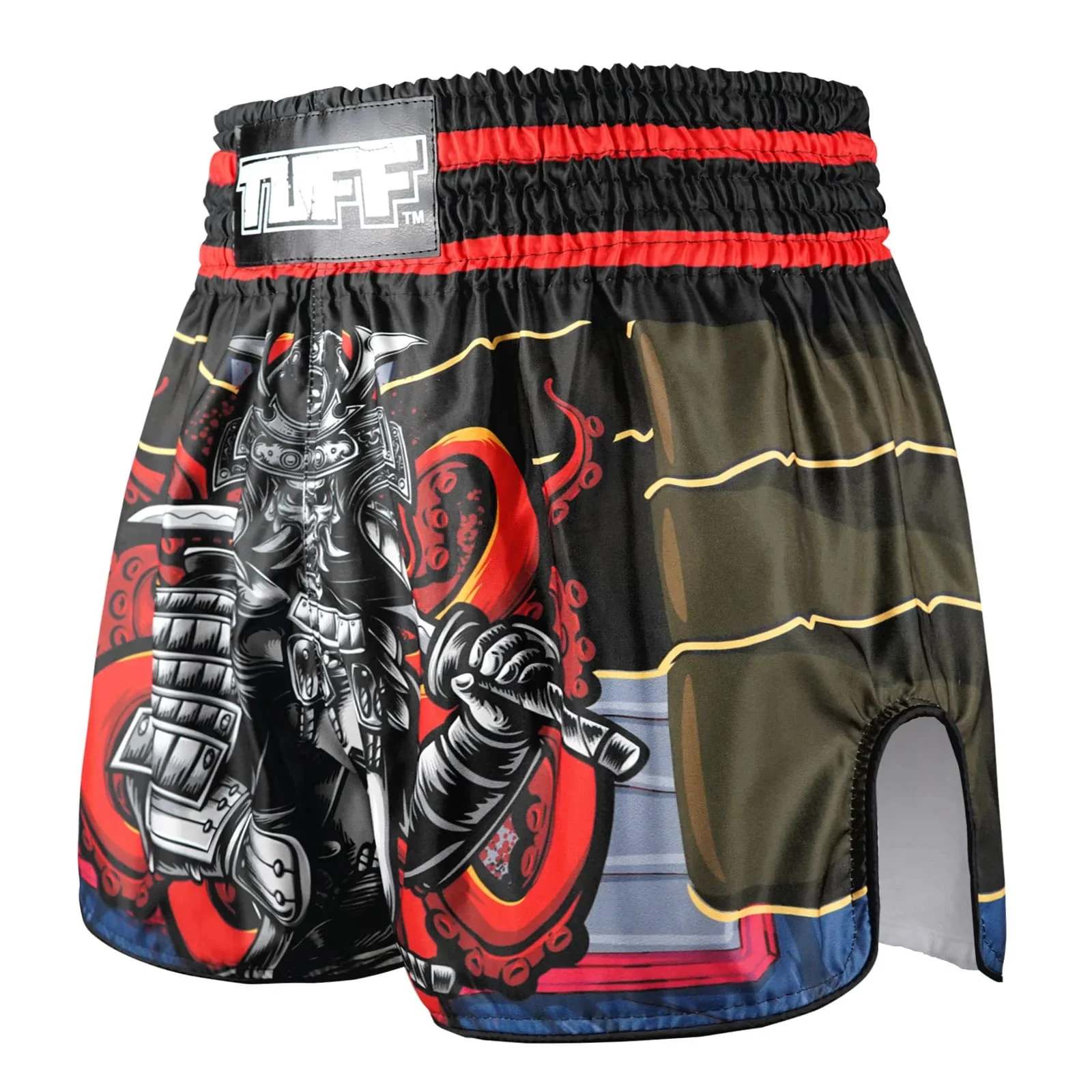 RMS101 TUFF High-Cut Retro Muaythai Shorts The Undefeated Steel Spirits - Image 2