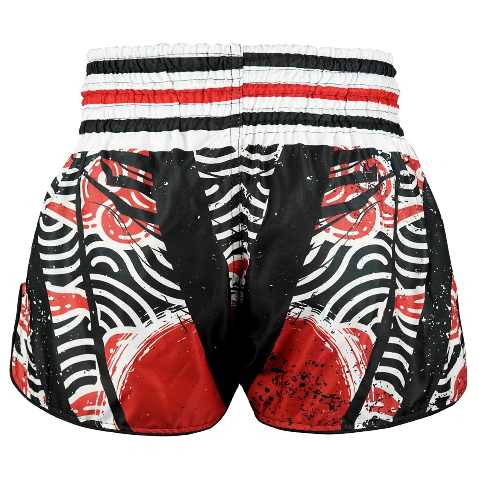 RMS102 TUFF High-Cut Retro Muaythai Shorts Waves of Bushido Elegance - Image 3