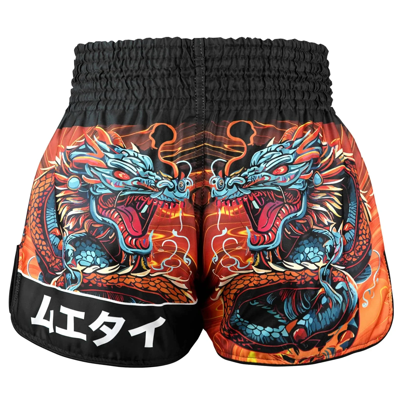 RMS103 TUFF High-Cut Retro Muaythai Shorts Seraphic Seiryu Samurai Saga - Image 3