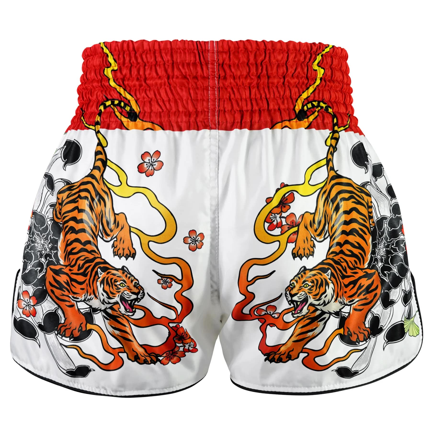 RMS110 TUFF High-Cut Retro Muaythai Shorts Tora Chikara Power of Tiger - Image 3