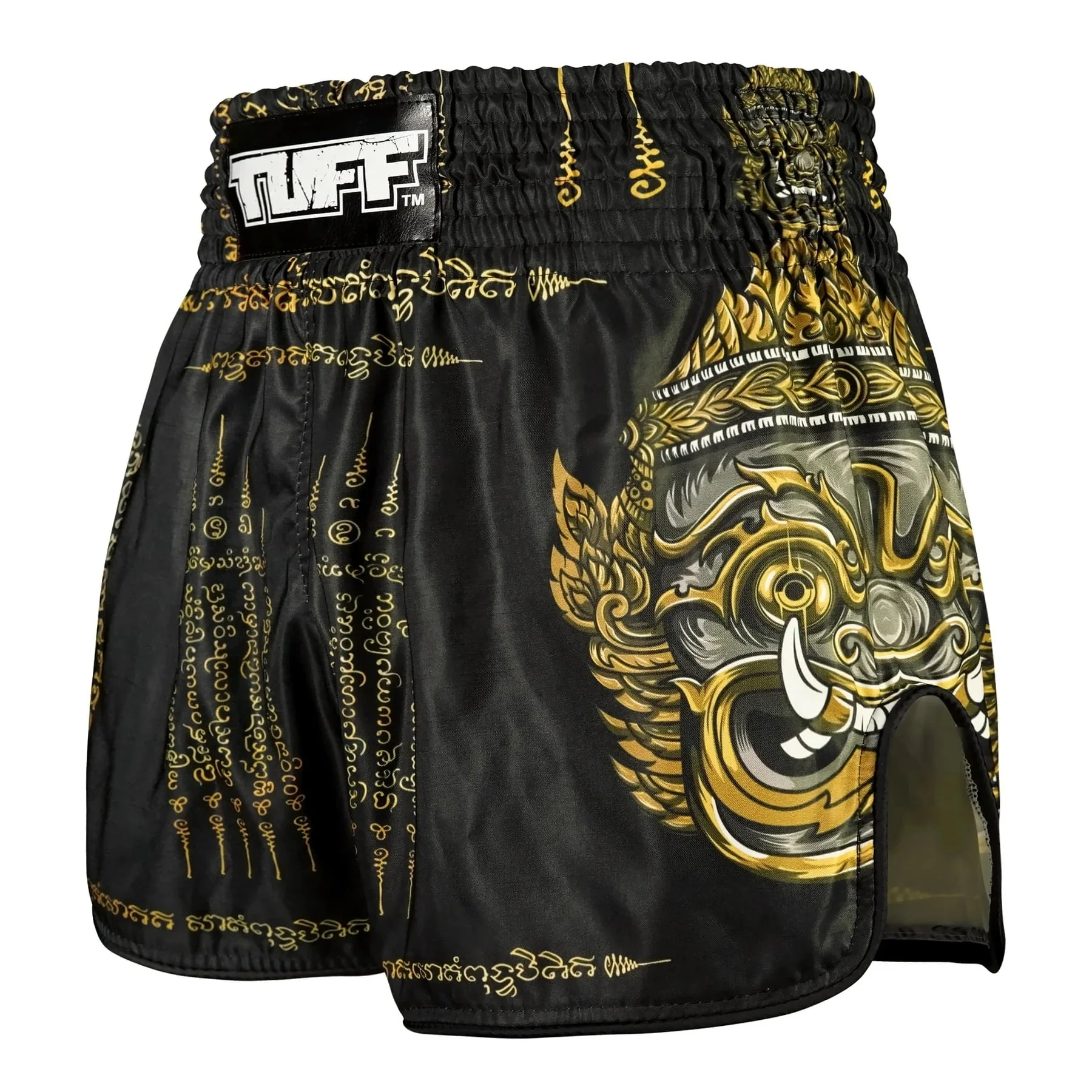 RMS116 TUFF High-Cut Retro Muaythai Shorts Yaksa Yantra - Image 2