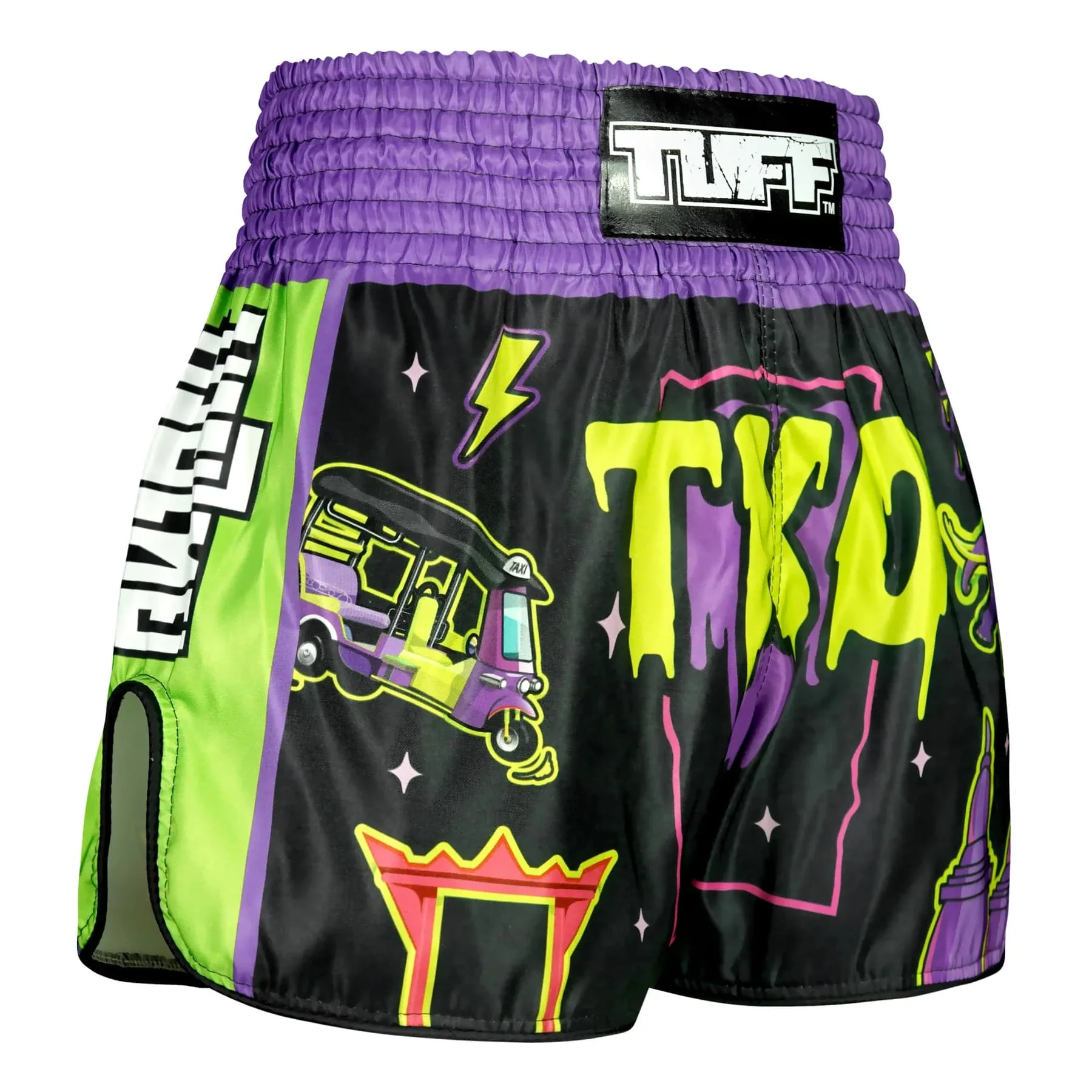 RMS118 TUFF High-Cut Retro Muaythai Shorts The TKO Night - Image 4