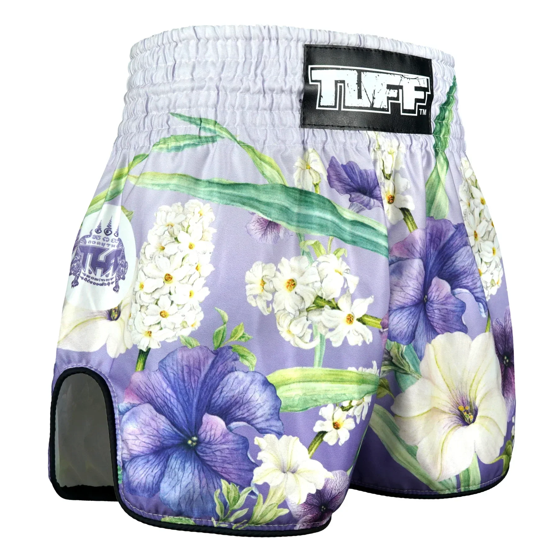 RMS124 TUFF High-Cut Retro Muaythai Shorts Purple An-Chan - Image 4