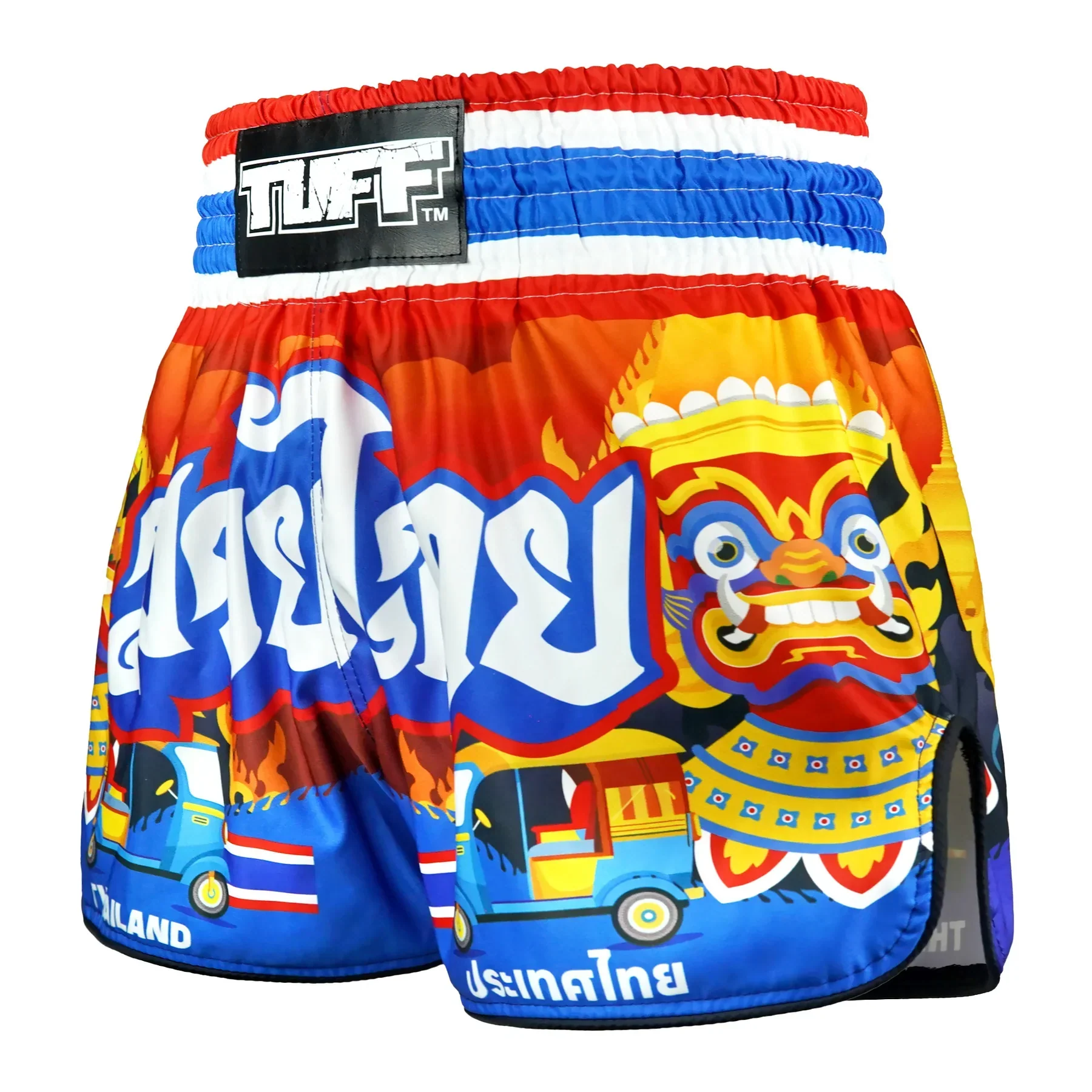 RMS126 TUFF High-Cut Retro Muaythai Shorts The Siam in Motion - Image 2