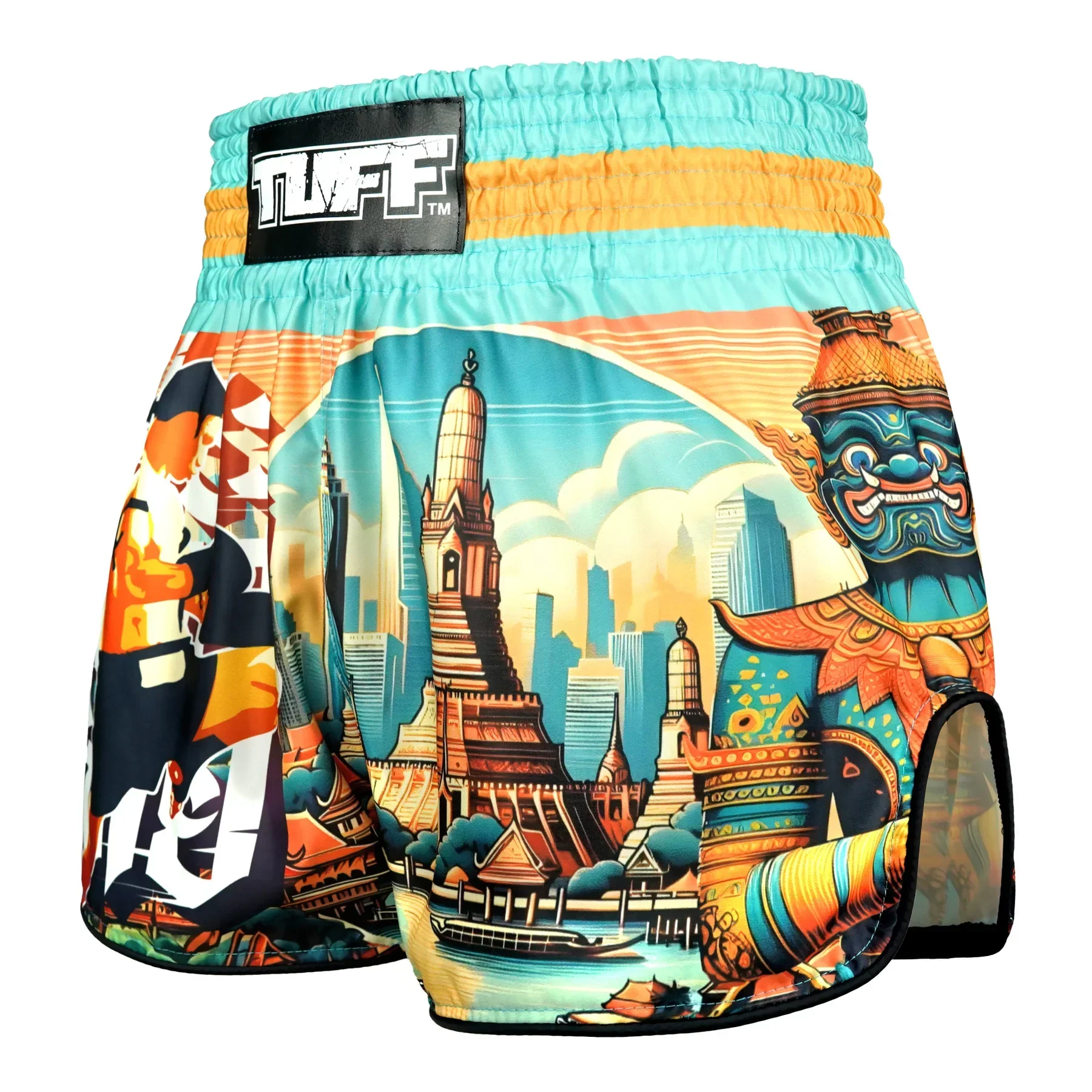 RMS128 TUFF High-Cut Retro Muaythai Shorts The Legacy of Thailand - Image 2