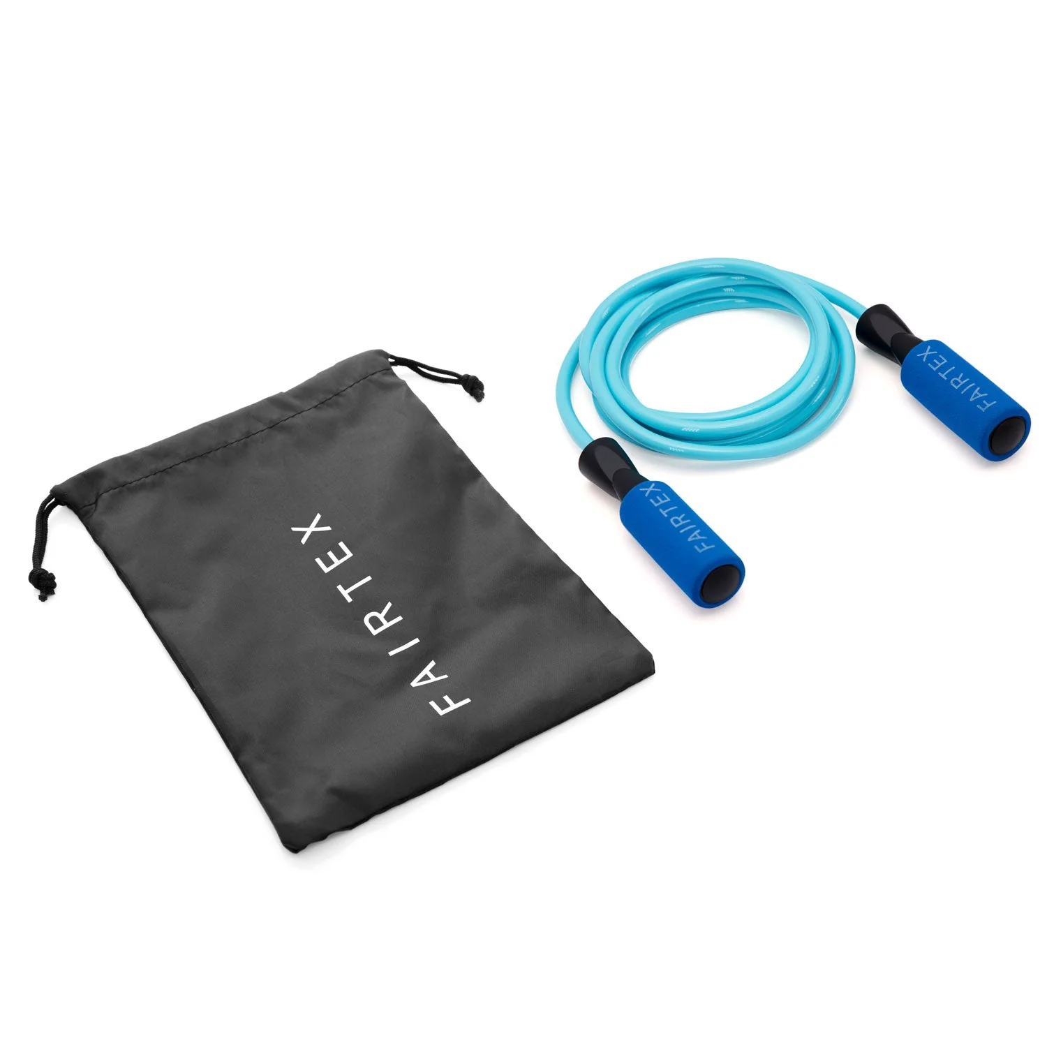 ROPE3 Fairtex Ball Bearing Skipping Rope Light Blue - Image 2
