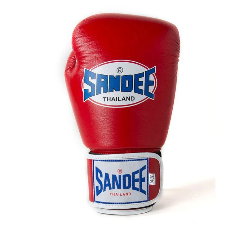 Sandee ABG1 Authentic 2 Tone Boxing Gloves Red/White - Image 4