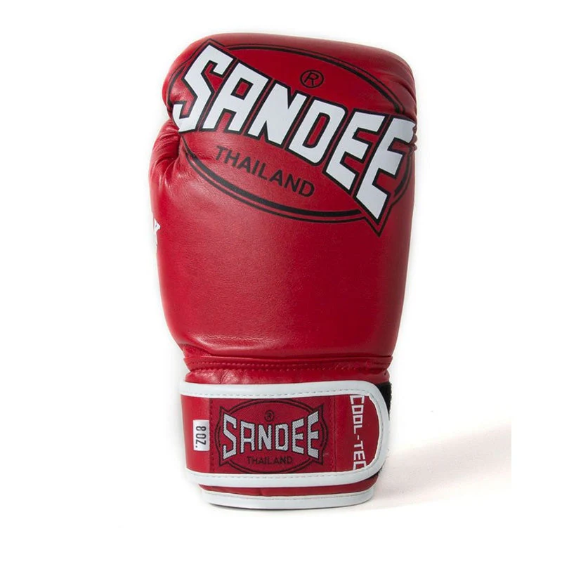 Sandee Cool-Tec Kids Muay Thai Gloves Red/White - Image 2