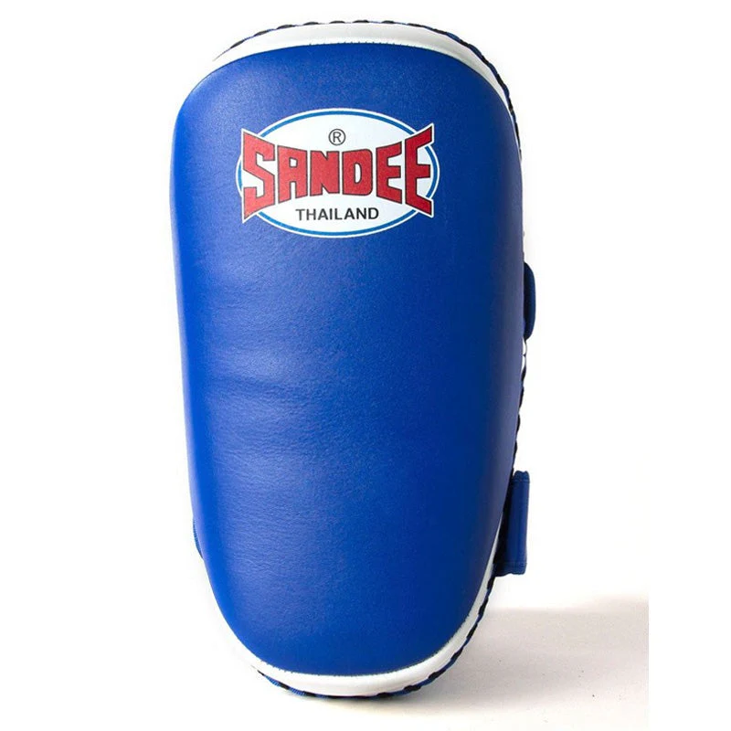Sandee CTP1 Curved Thai Kick Pads Blue/White - Image 4