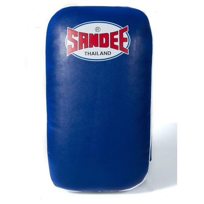 Sandee FTP2 Extra Thick Flat Thai Kick Pads Blue/White - Image 3