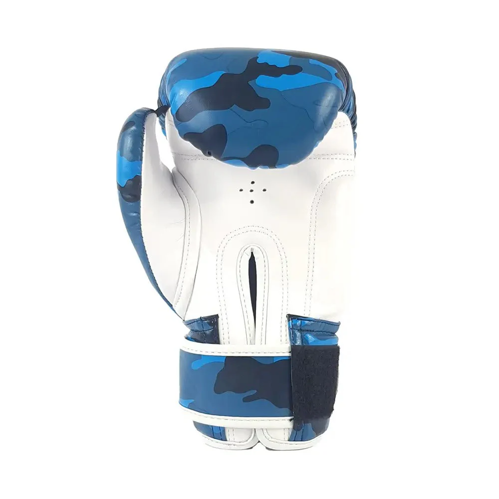 Sandee Kids Muay Thai Gloves Camo Blue - Image 4
