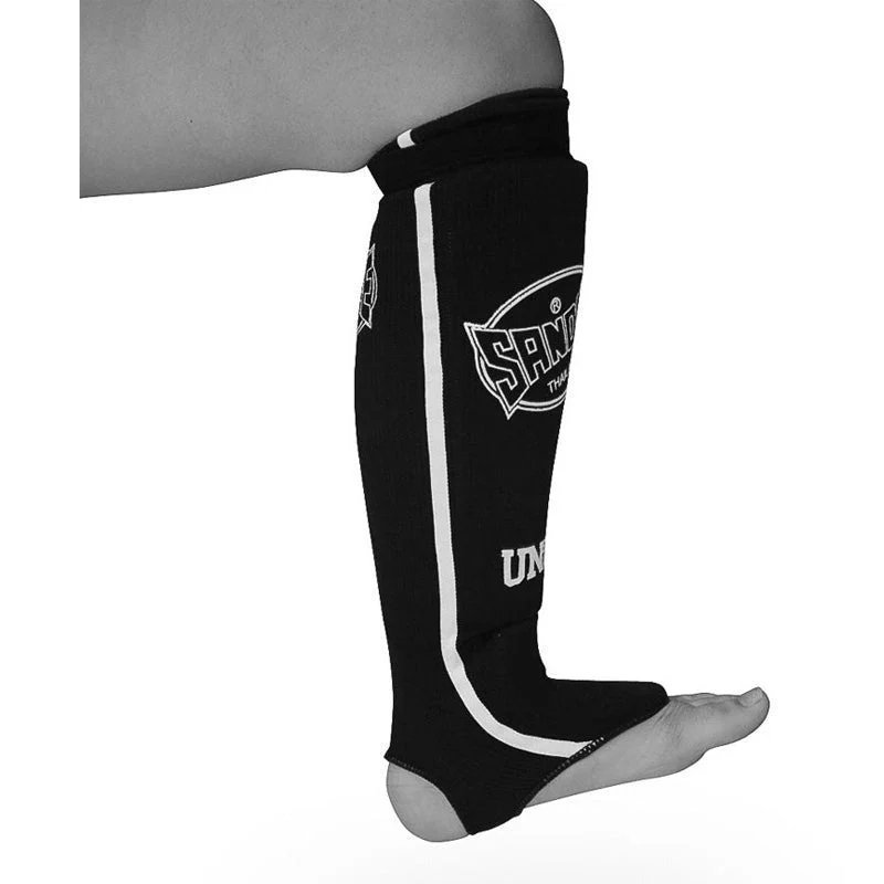 Sandee Slip-on Competition Shinguards Black-White - Image 3