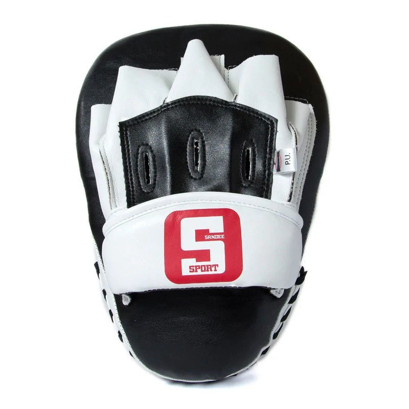 Sandee Sport Curved Focus Mitts Black/White - Image 3