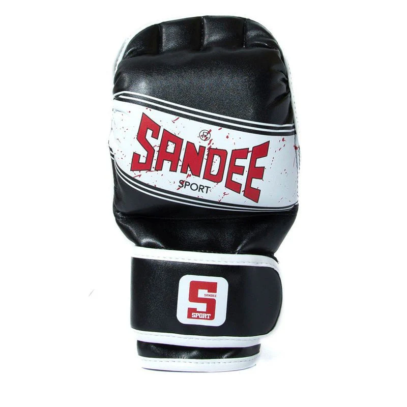 Sandee Sport MMA Sparring Gloves Black/White - Image 3