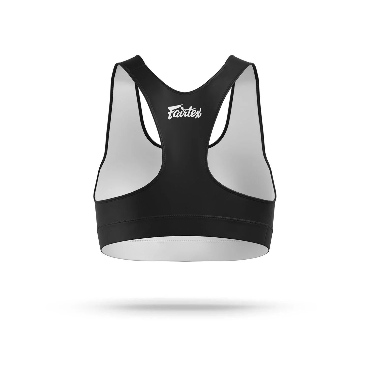 SB1 Fairtex Classic Sports Bra Black-White - Image 2