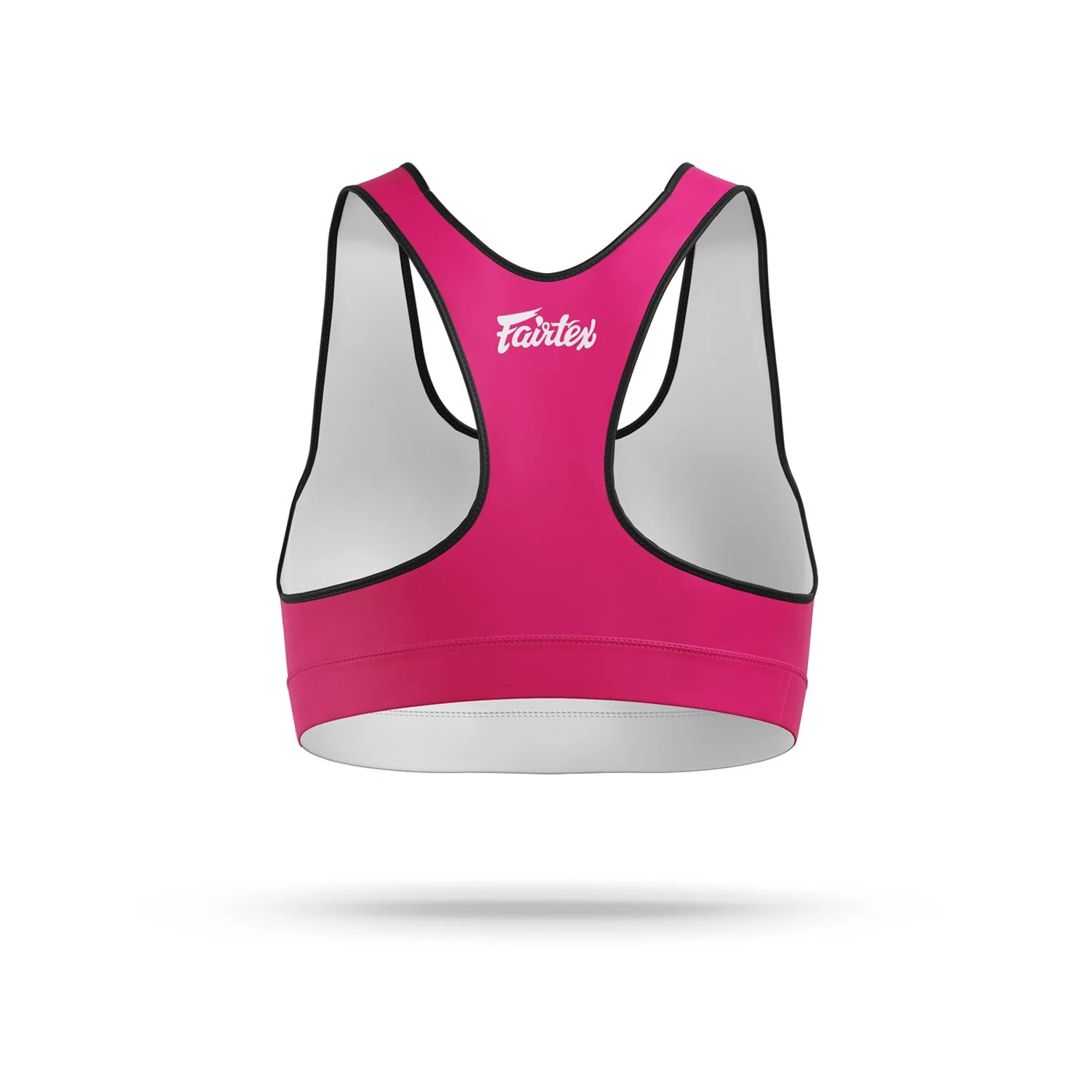 SB1 Fairtex Classic Sports Bra Pink-White - Image 2