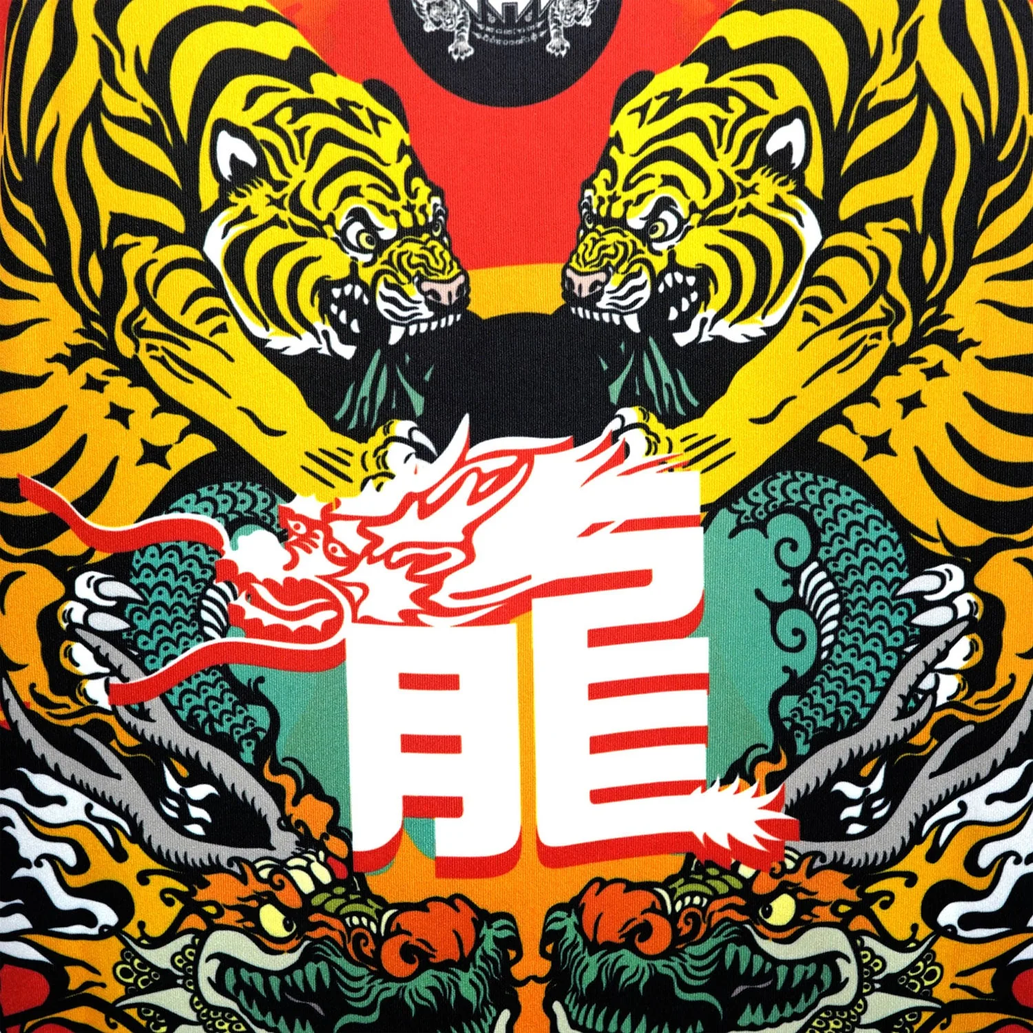 TT104 TUFF Tank Top Red Chinese Dragon and Tiger - Image 5