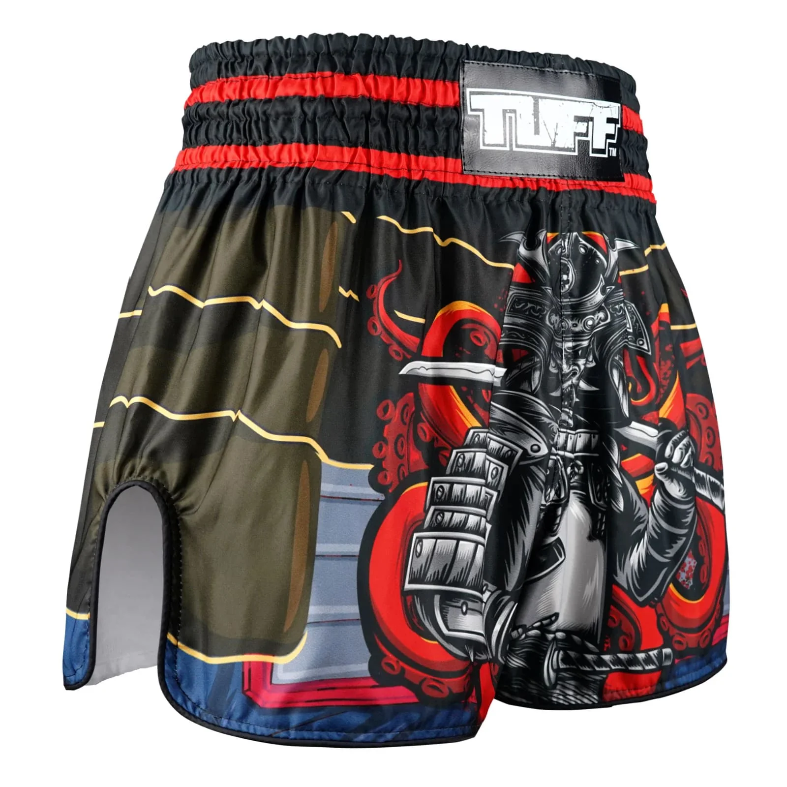 TUFF High-Cut Retro Muaythai Shorts - RMS101 - The Undefeated Steel Spirits - Image 4