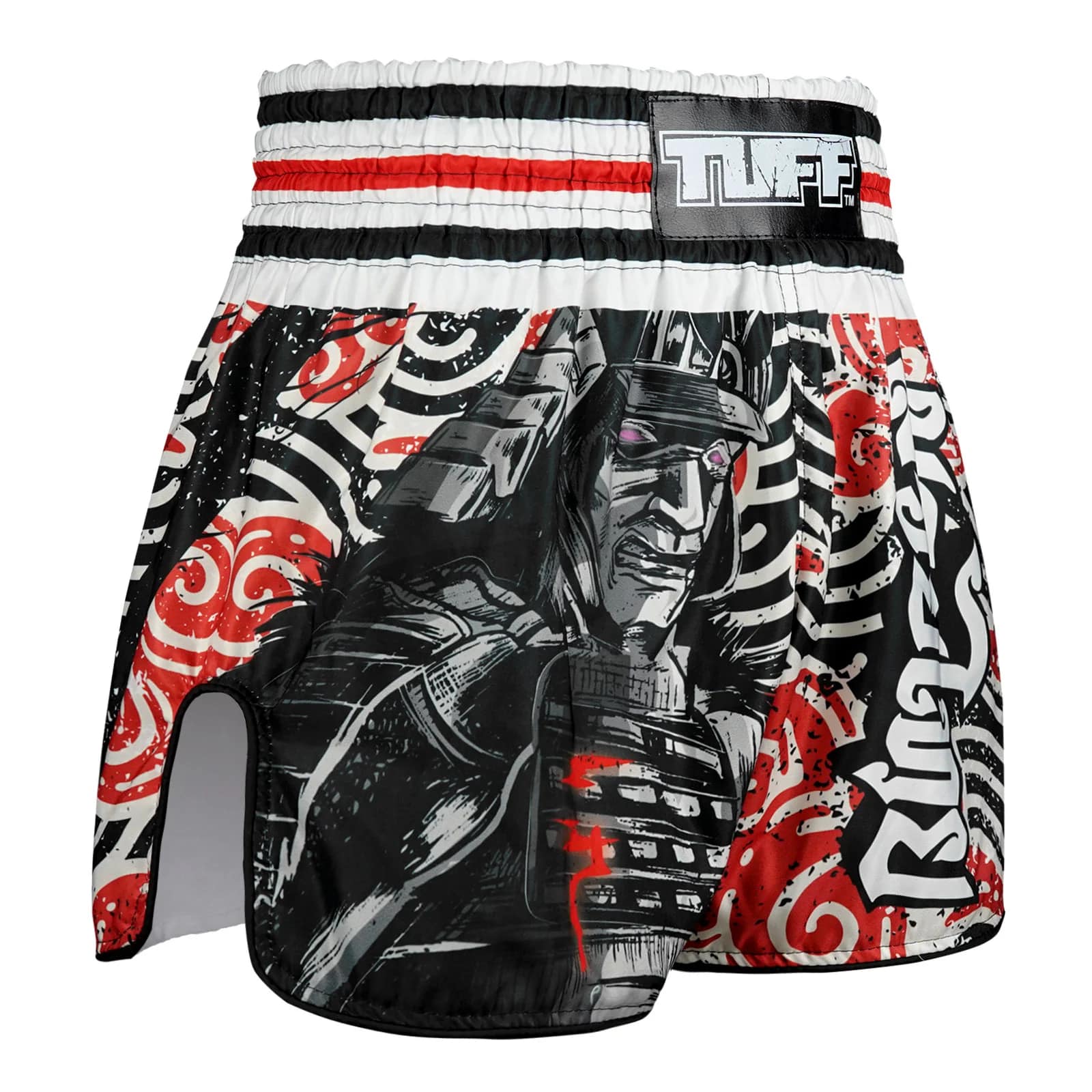 TUFF High-Cut Retro Muaythai Shorts - RMS102 - Waves of Bushido Elegance - Image 4