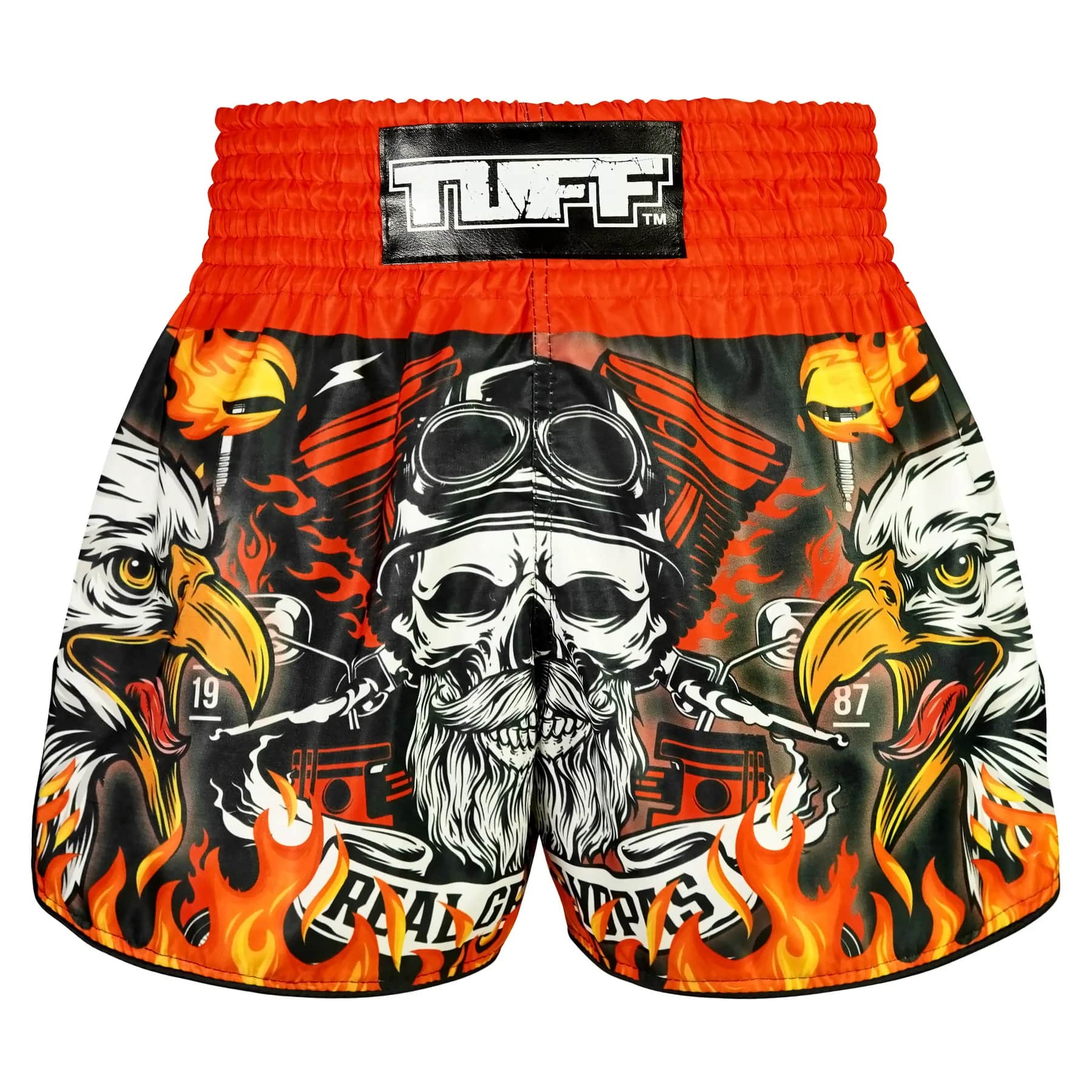 TUFF High-Cut Retro Muaythai Shorts - RMS108 - Graybeard and The Eagle - Image 3
