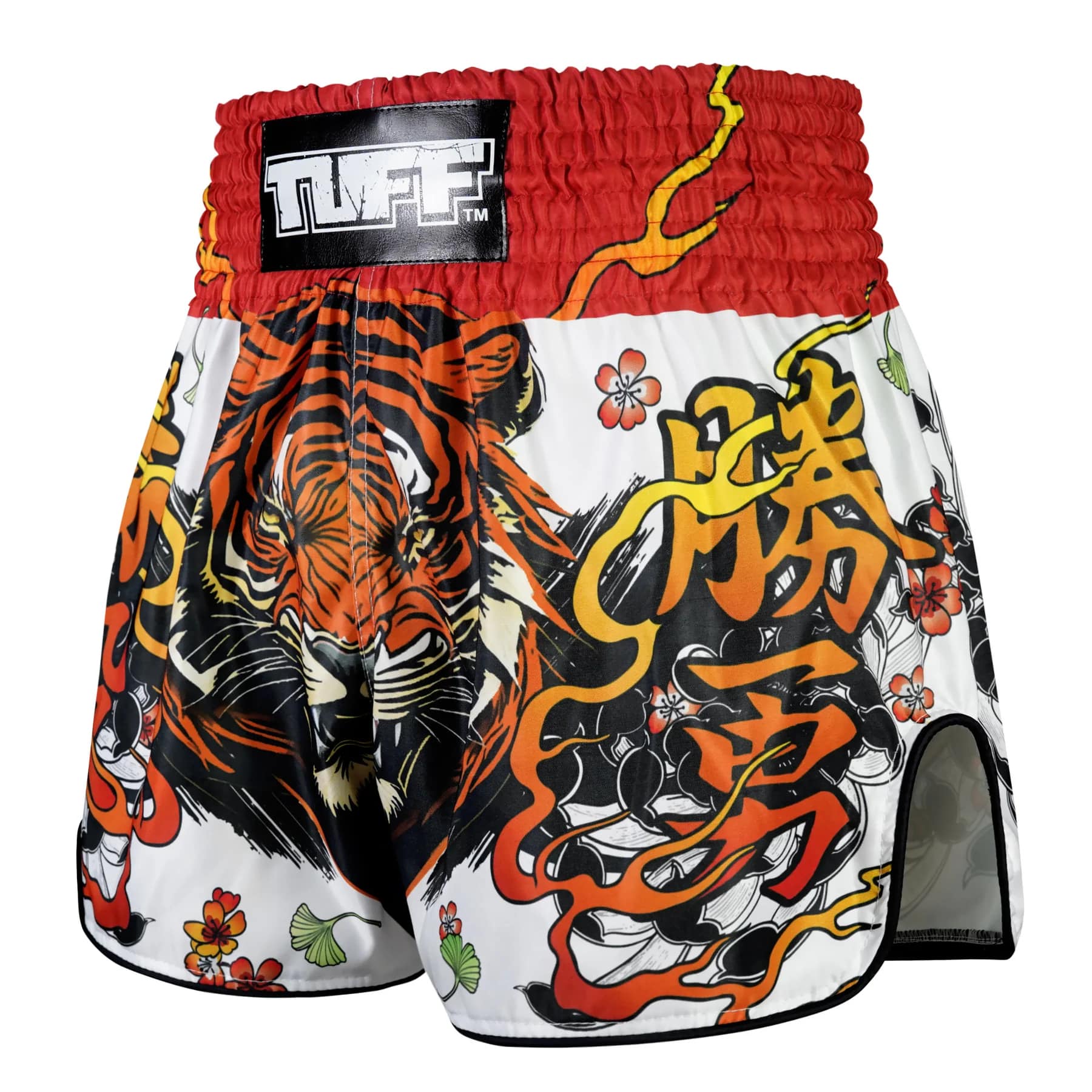 TUFF High-Cut Retro Muaythai Shorts - RMS110 - Tora Chikara Power of Tiger - Image 2