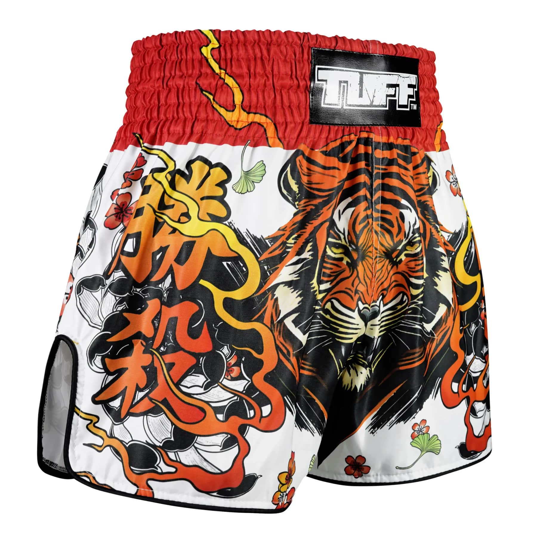 TUFF High-Cut Retro Muaythai Shorts - RMS110 - Tora Chikara Power of Tiger - Image 4