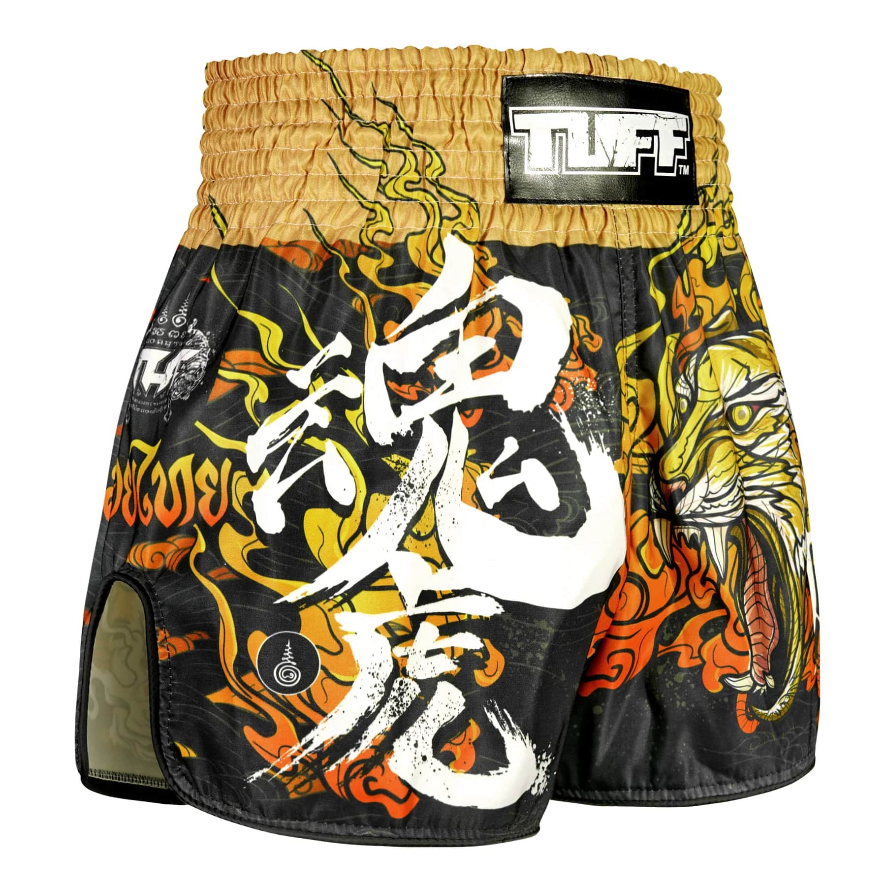 TUFF High-Cut Retro Muaythai Shorts - RMS111 - Tora Mazuka The True Tiger - Image 4