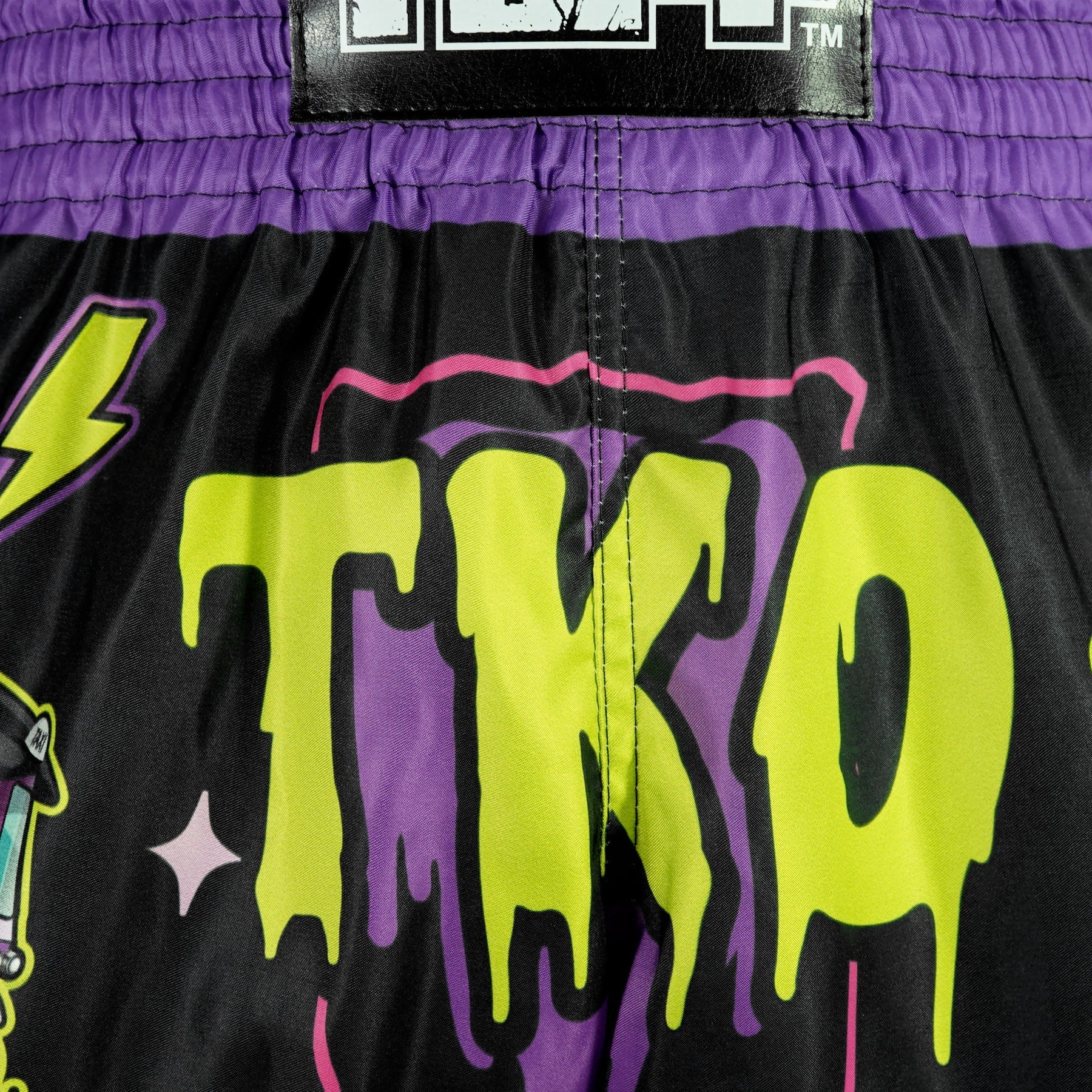 TUFF High-Cut Retro Muaythai Shorts - RMS118 - The TKO Night - Image 5