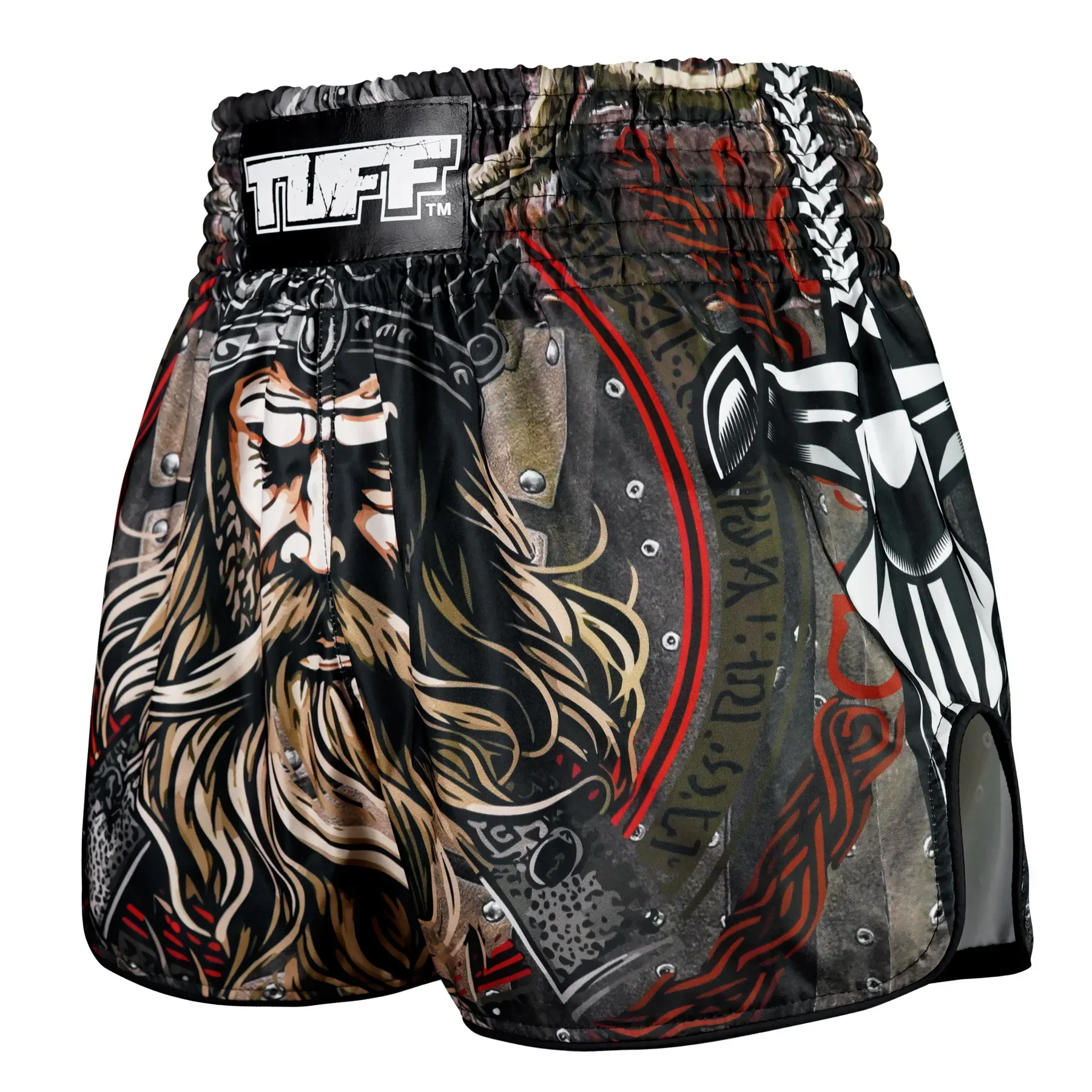 TUFF High-Cut Retro Muaythai Shorts - RMS120 - Berserkers Fury - Image 4