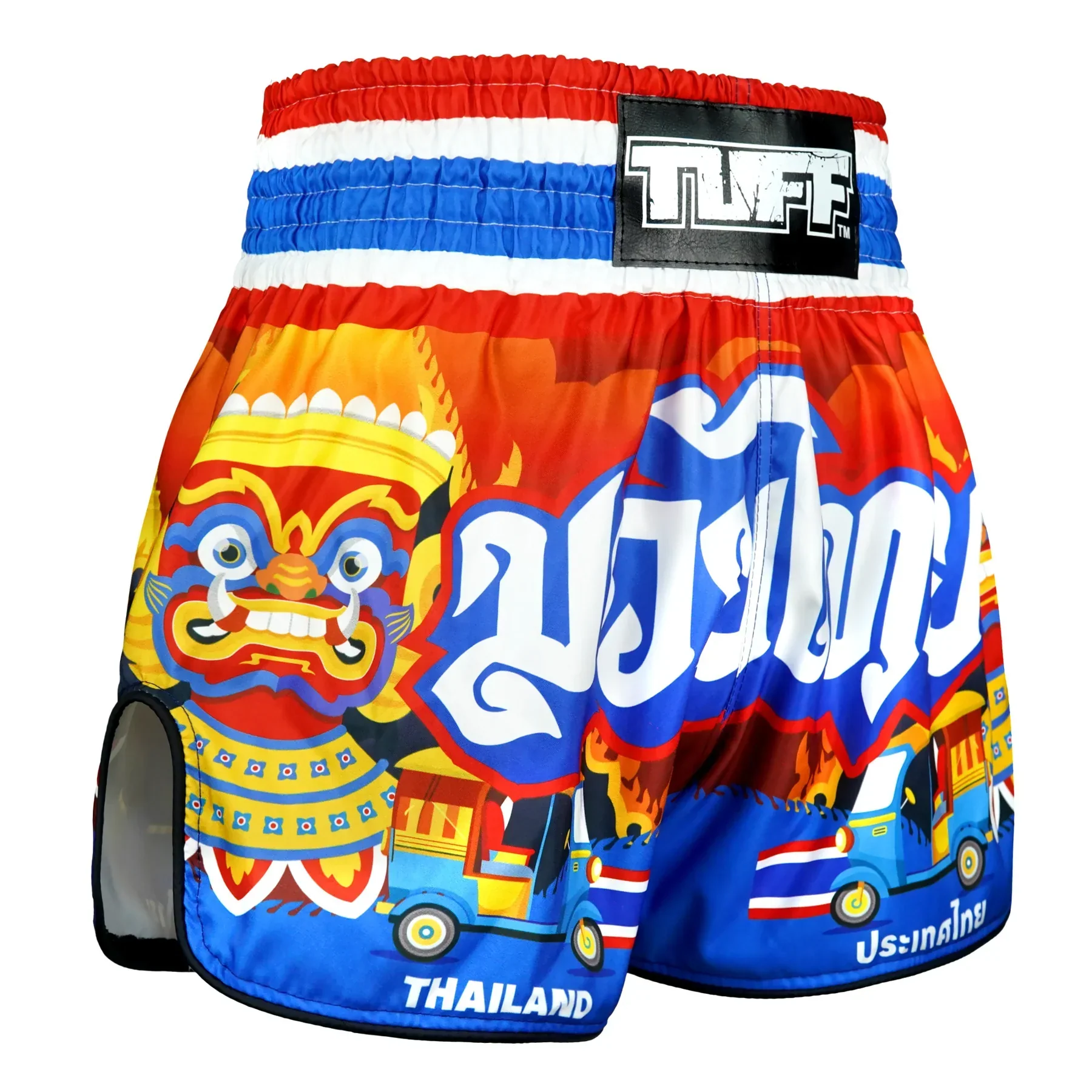 TUFF High-Cut Retro Muaythai Shorts - RMS126 - The Siam in Motion - Image 4