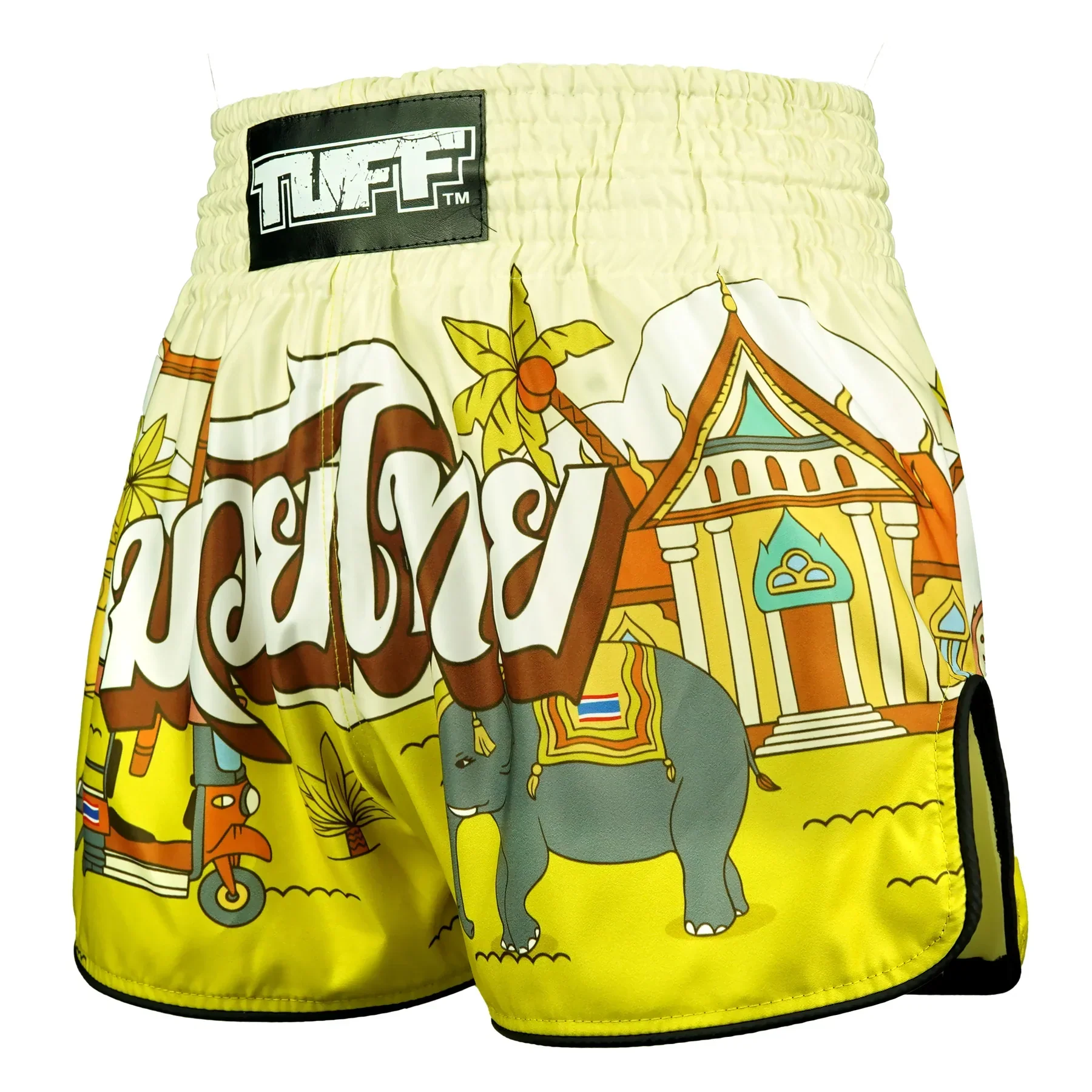 TUFF High-Cut Retro Muaythai Shorts - RMS127 - The Sunshine Journey - Image 2