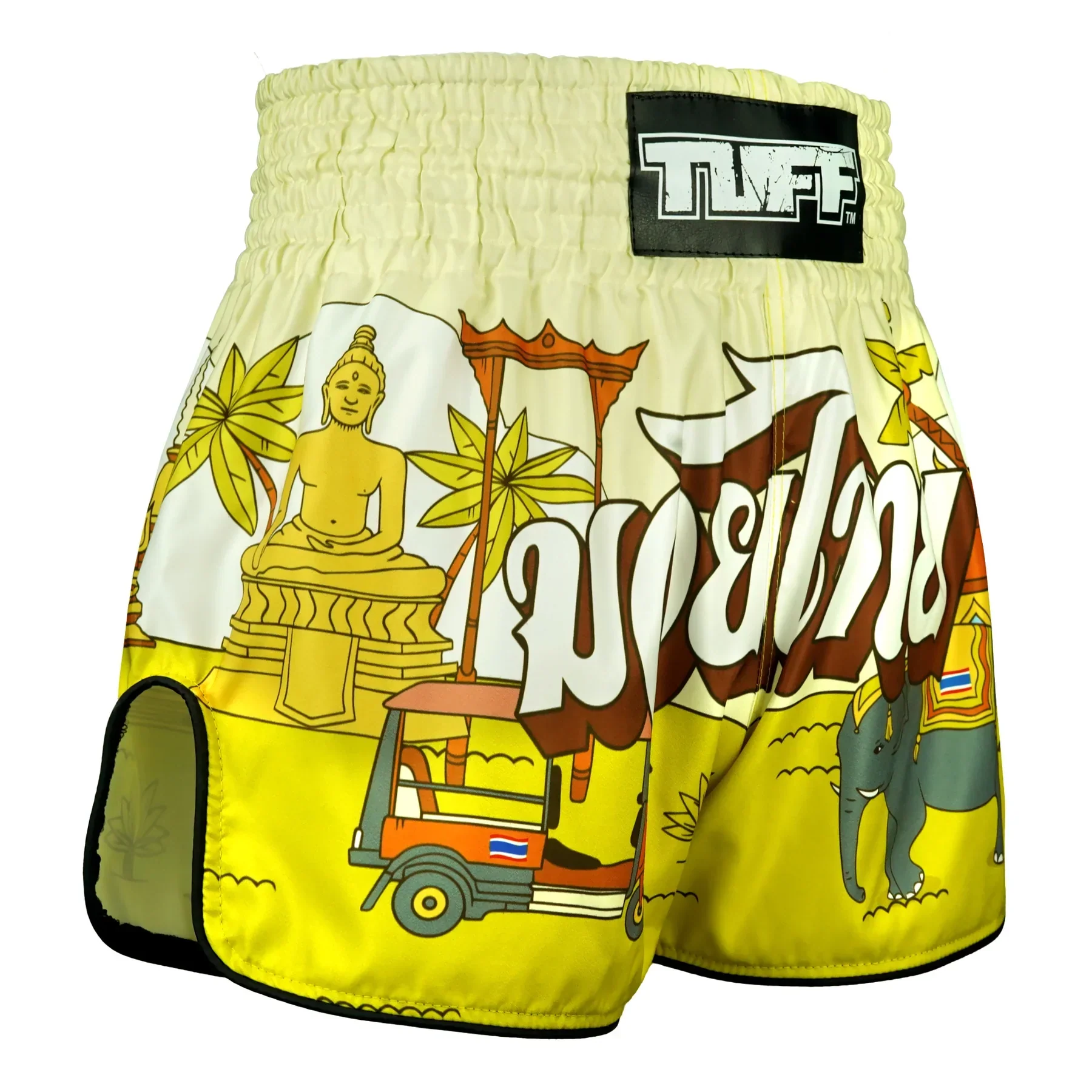 TUFF High-Cut Retro Muaythai Shorts - RMS127 - The Sunshine Journey - Image 4