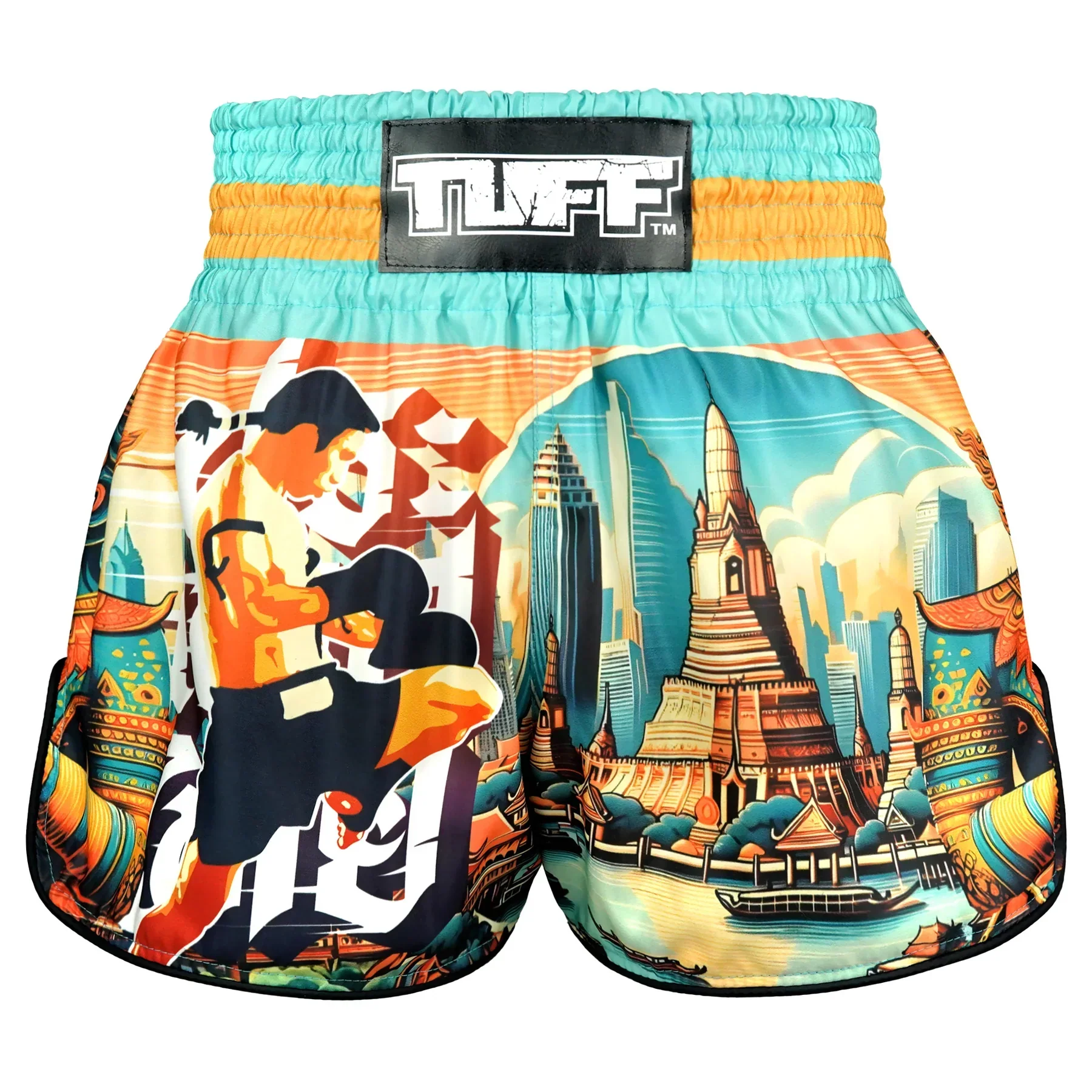 TUFF High-Cut Retro Muaythai Shorts - RMS128 - The Legacy of Thailand - Image 3