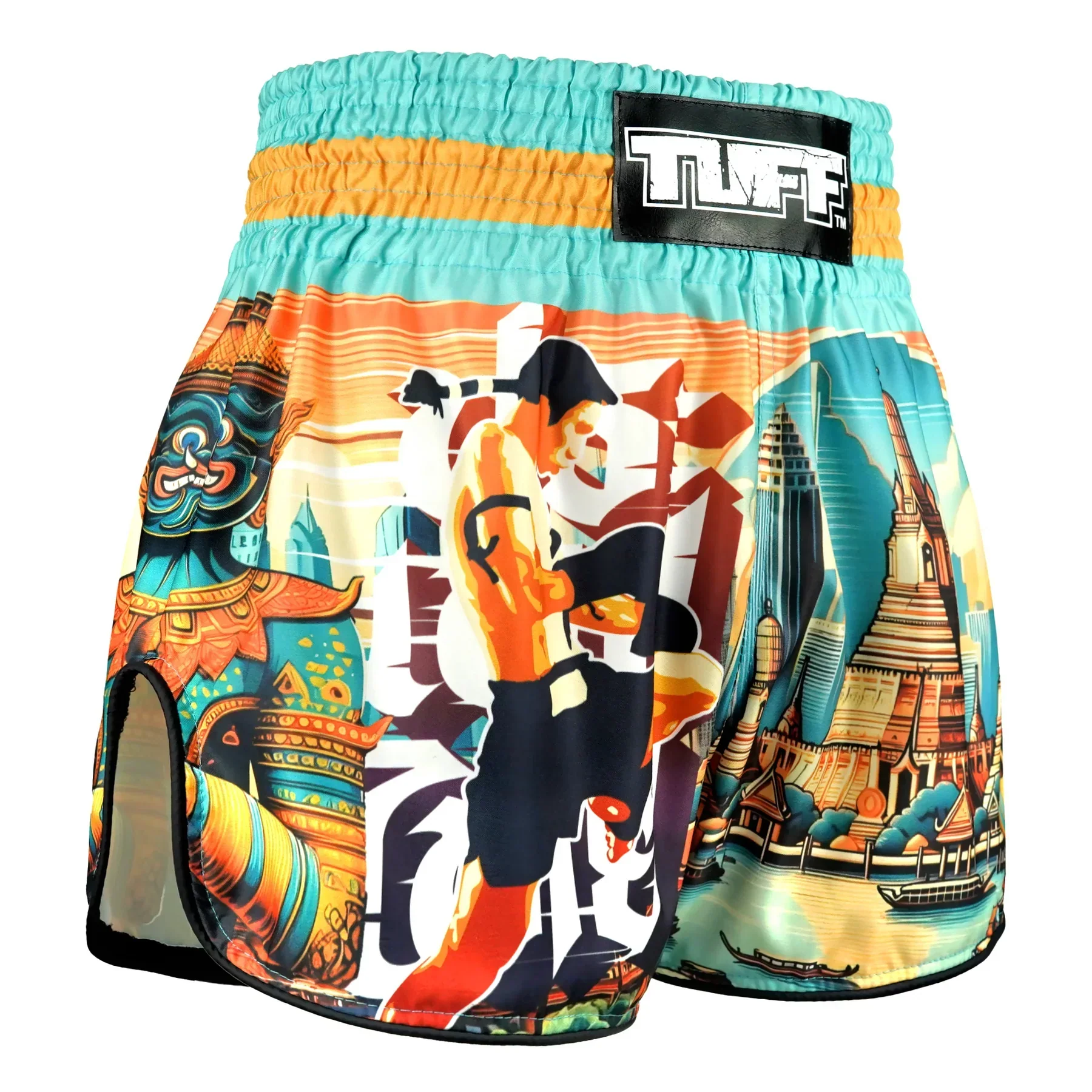TUFF High-Cut Retro Muaythai Shorts - RMS128 - The Legacy of Thailand - Image 4
