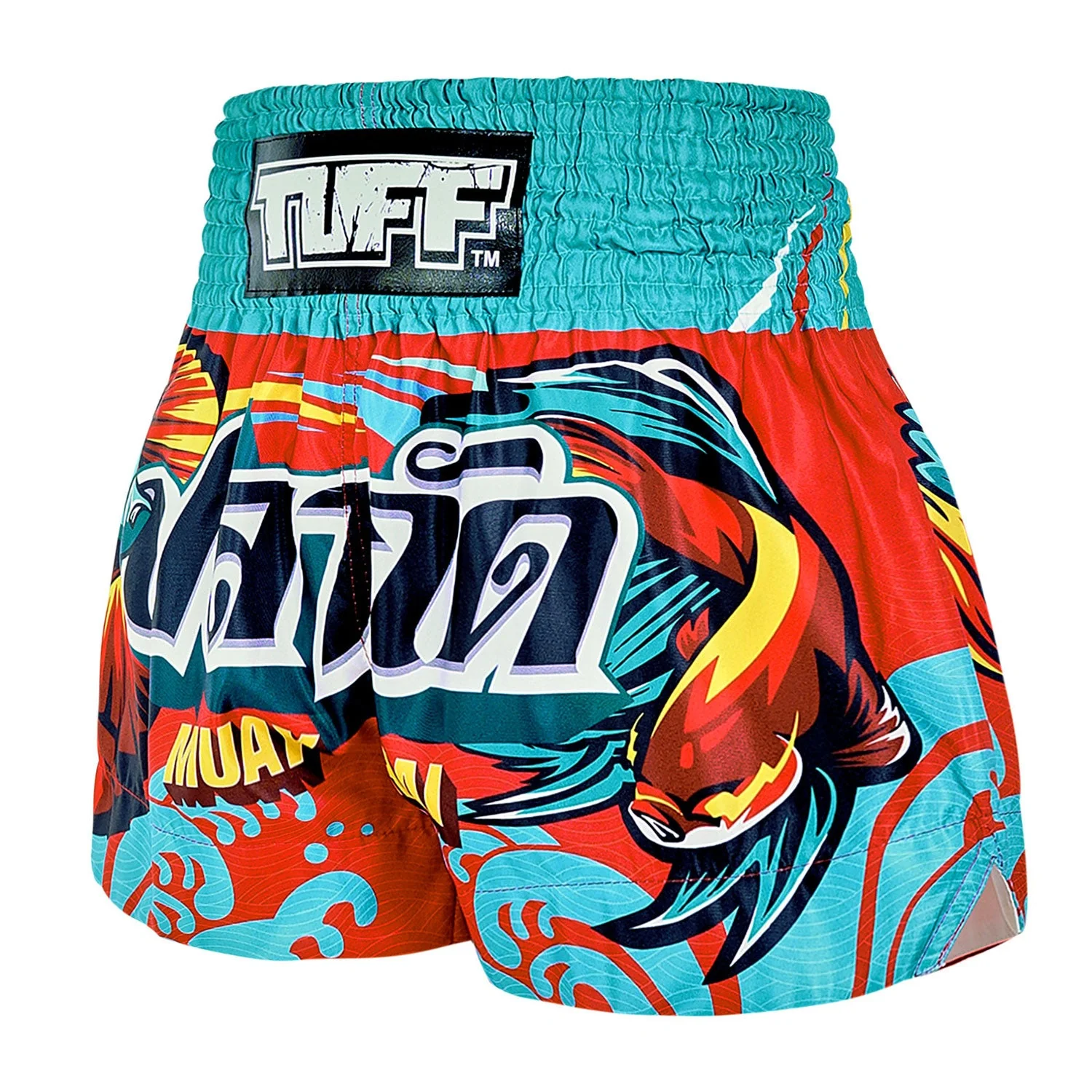 TUFF Muay Thai Shorts - MS672 - The Half-Sun Light - Image 2