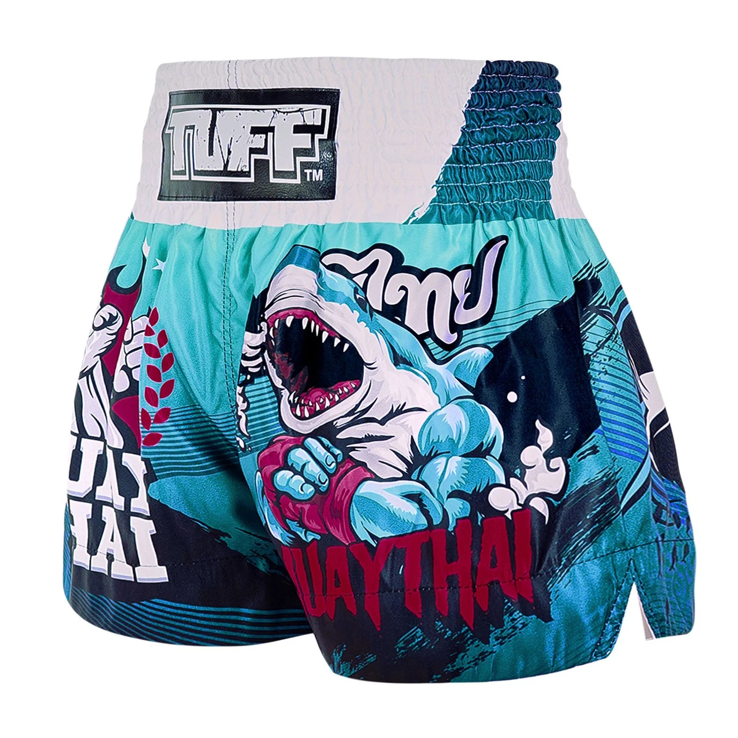 TUFF Muay Thai Shorts - MS673 - The Carcharodon - Image 2