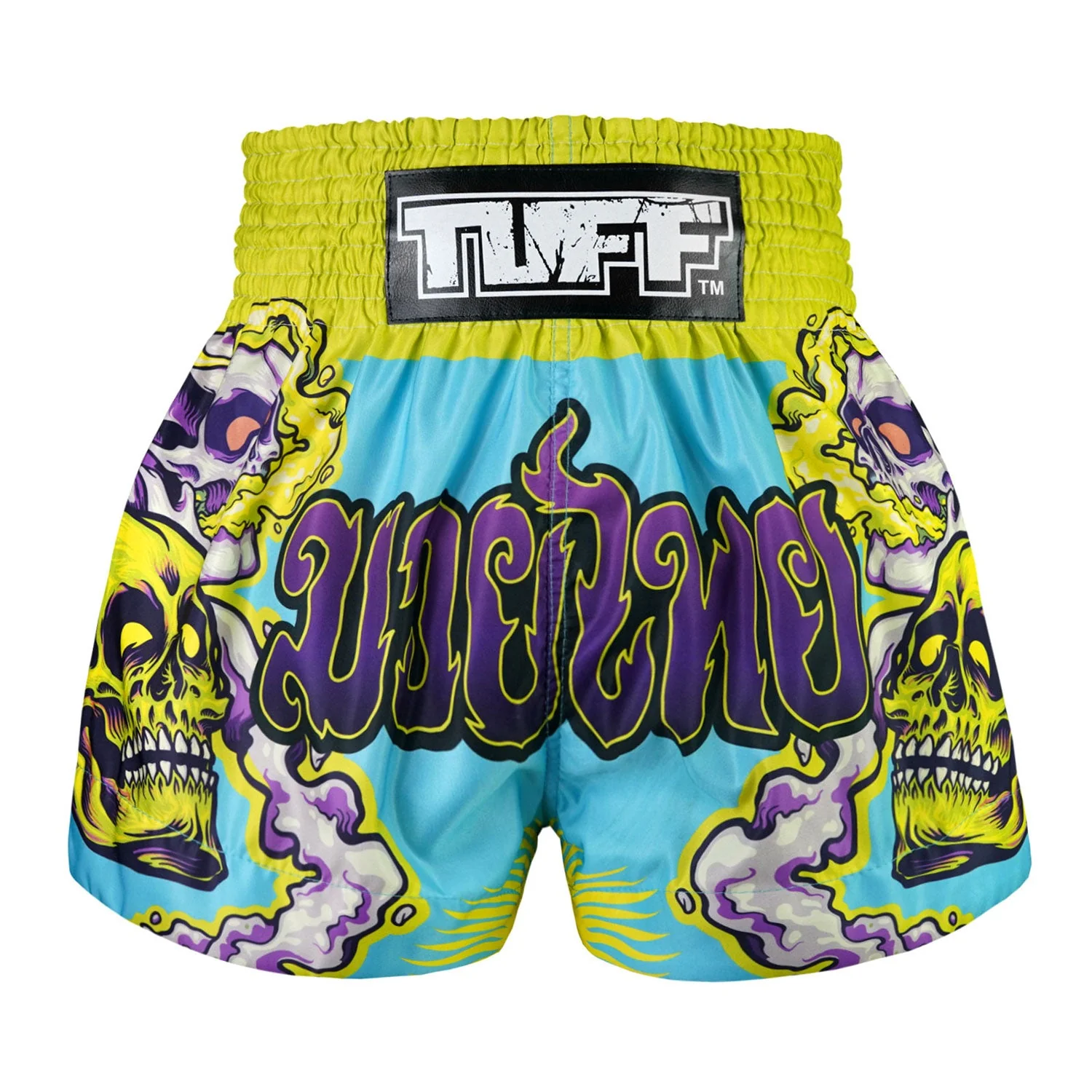 TUFF Muay Thai Shorts - MS682 - Trippy Skull - Image 3