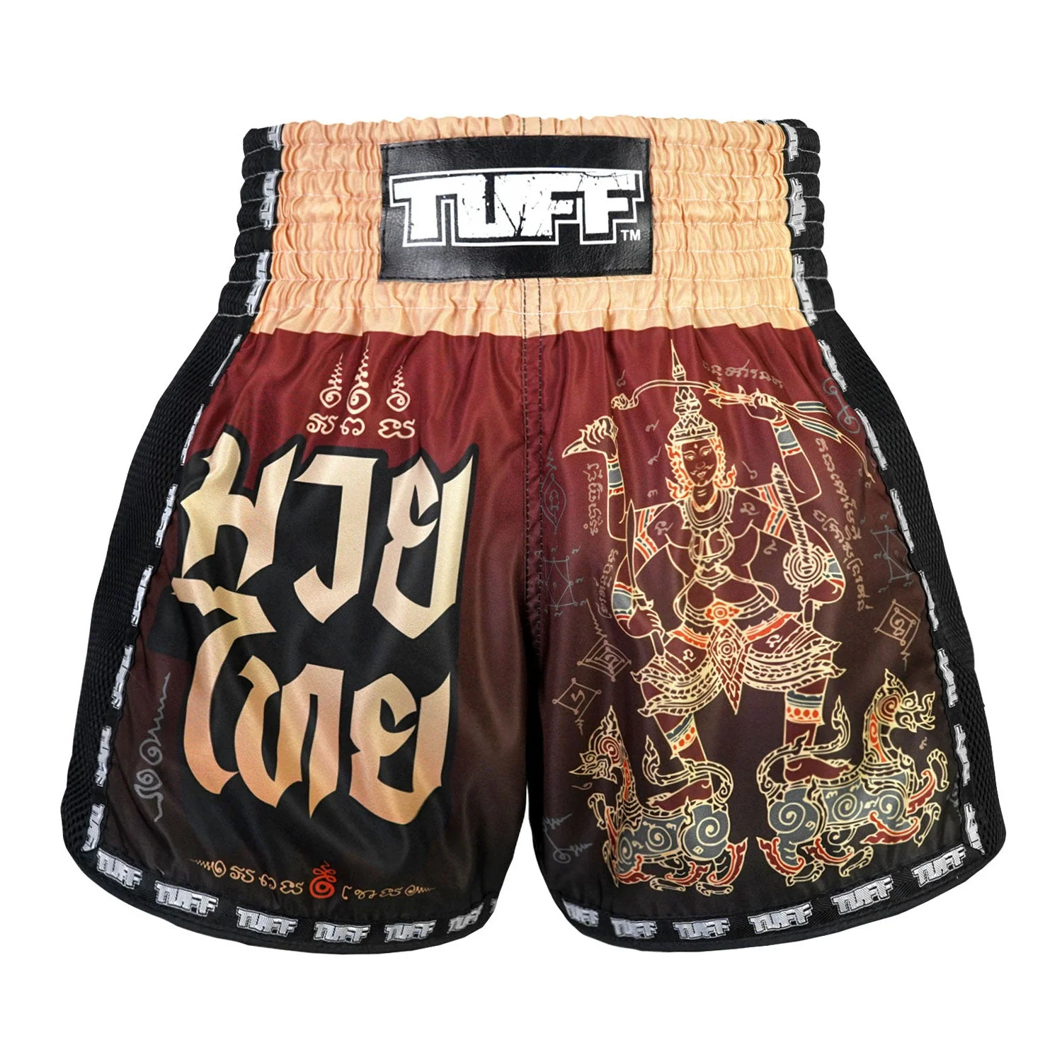 TUFF Muaythai Shorts Retro Style - MSC101 - Yant Narai Turning the Land - Image 3