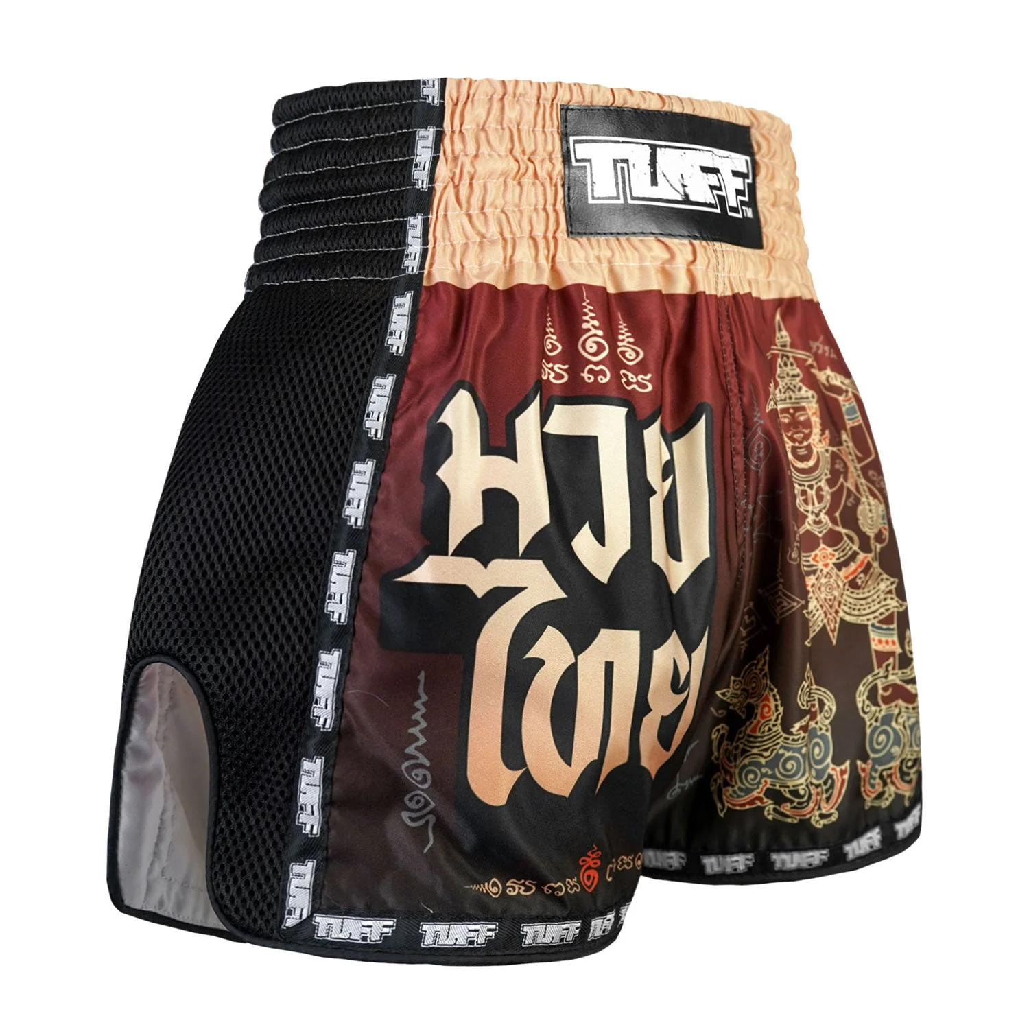 TUFF Muaythai Shorts Retro Style - MSC101 - Yant Narai Turning the Land - Image 4