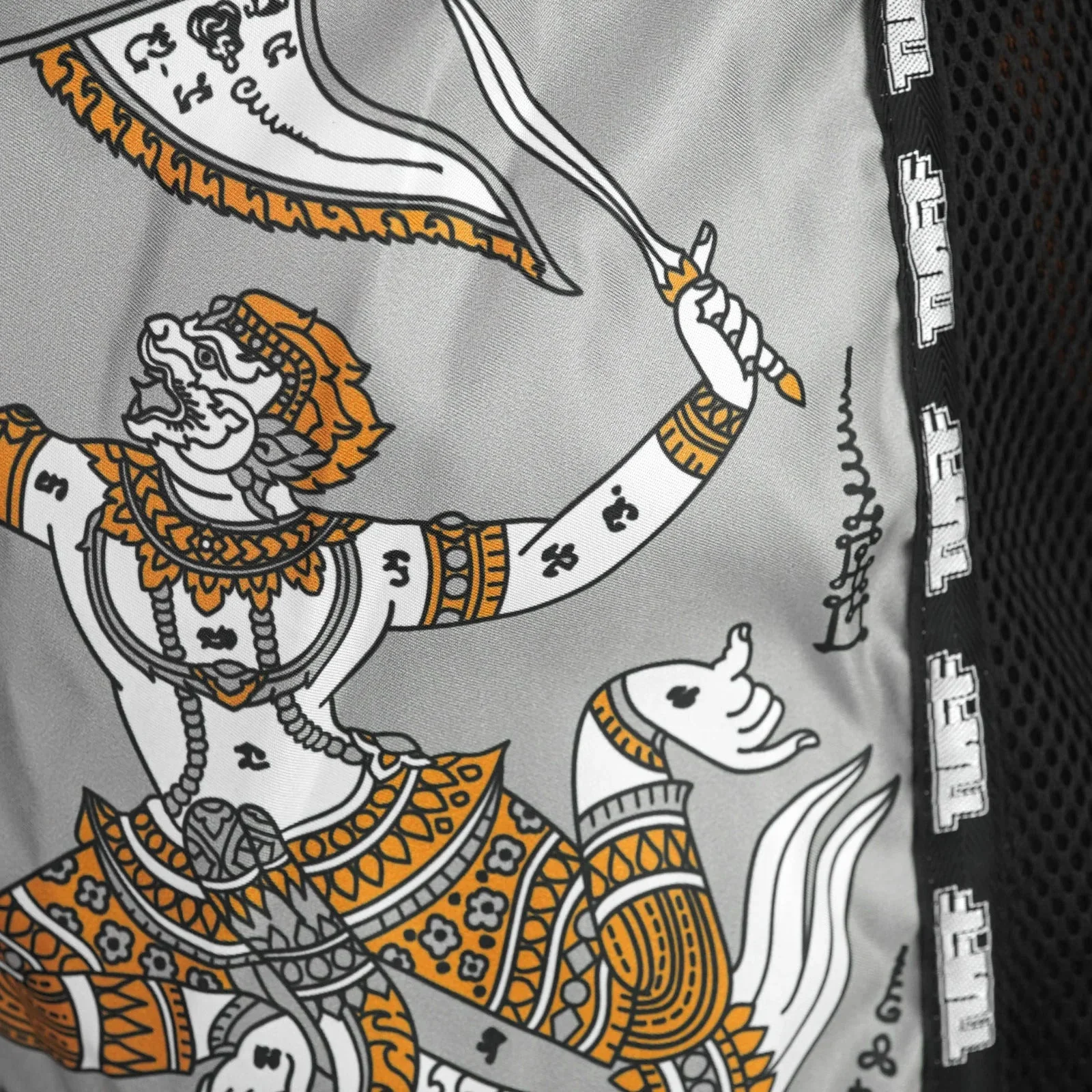 TUFF Muaythai Shorts Retro Style - MSC118 - Hanuman Yantra with War Flag - Image 5