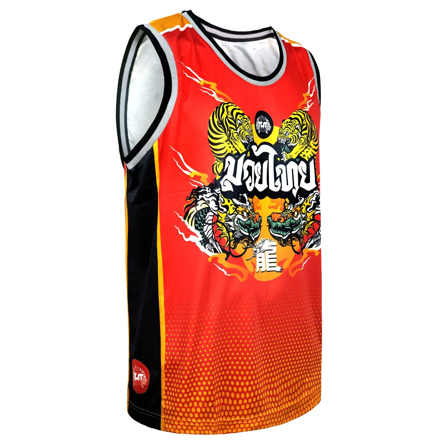 TUFF Tank Top - TT104 - Red Chinese Dragon and Tiger - Image 4