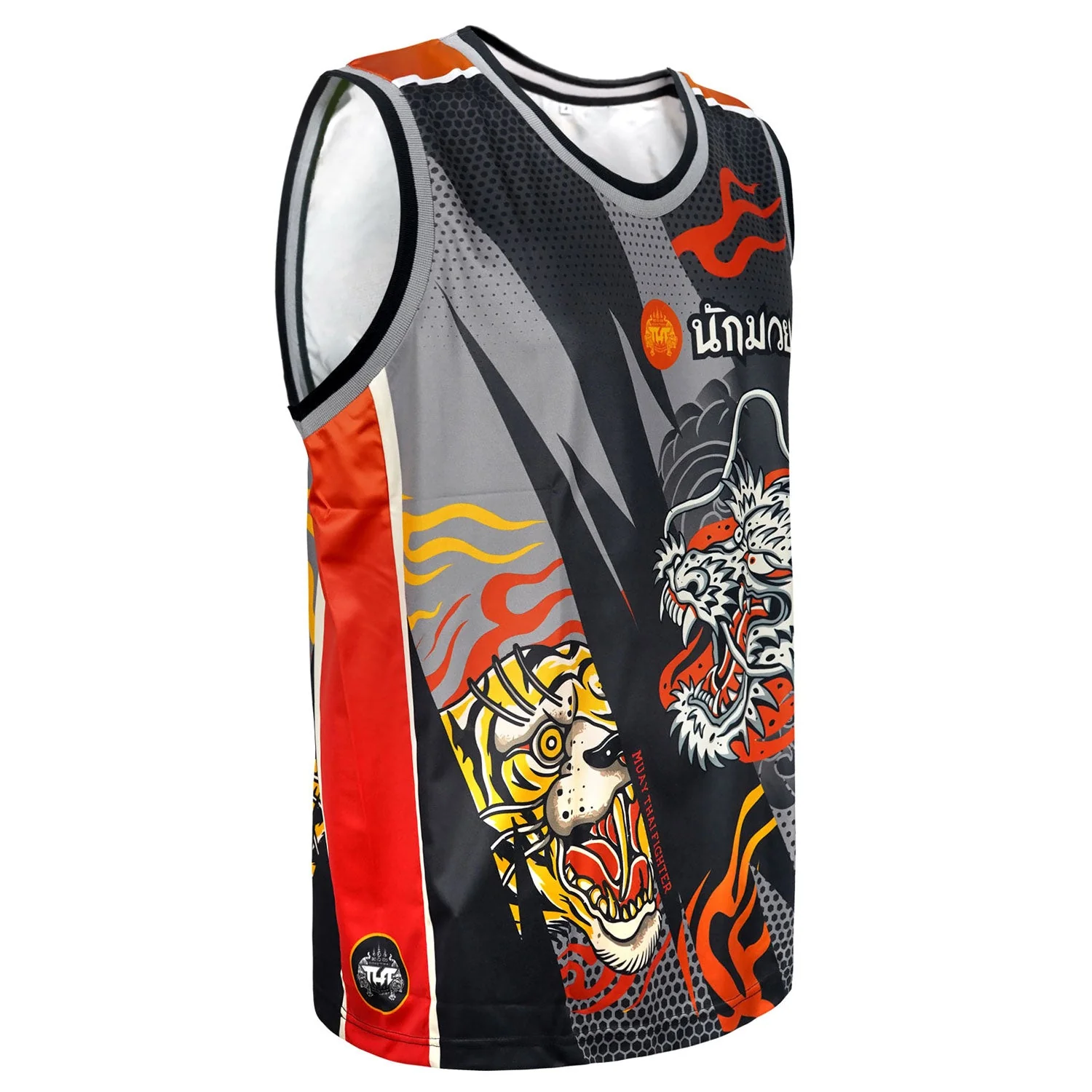 TUFF Tank Top - TT105 - Black Dragon and Tiger - Image 4