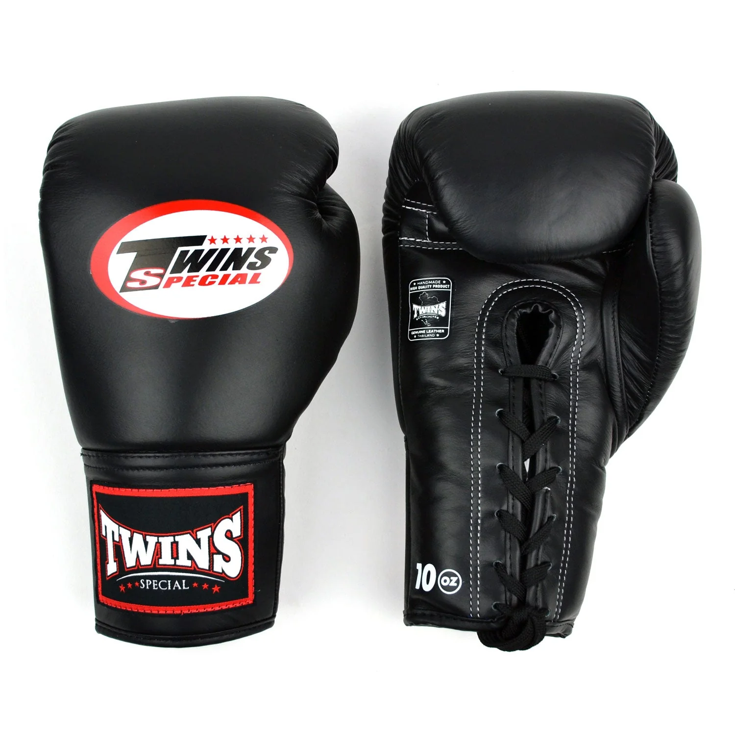 Twins Special BGLL1 Lace-up Boxing Gloves - Black - Image 2