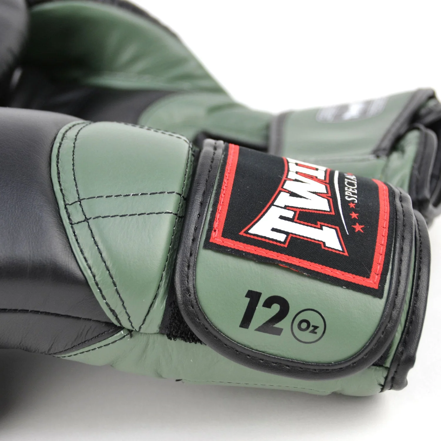 Twins Special BGVL11 Long-Cuff Boxing Gloves - Black-Olive - Image 3
